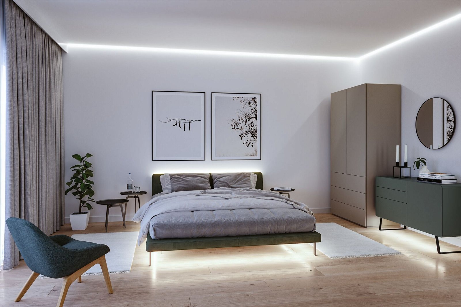Paulmann LED-Streifen »MaxLED 1000 Stripe 2,5m Daylight 6500K 30W 24V silber Kunststoff«, 1 St.-flammig, Full-Line COB