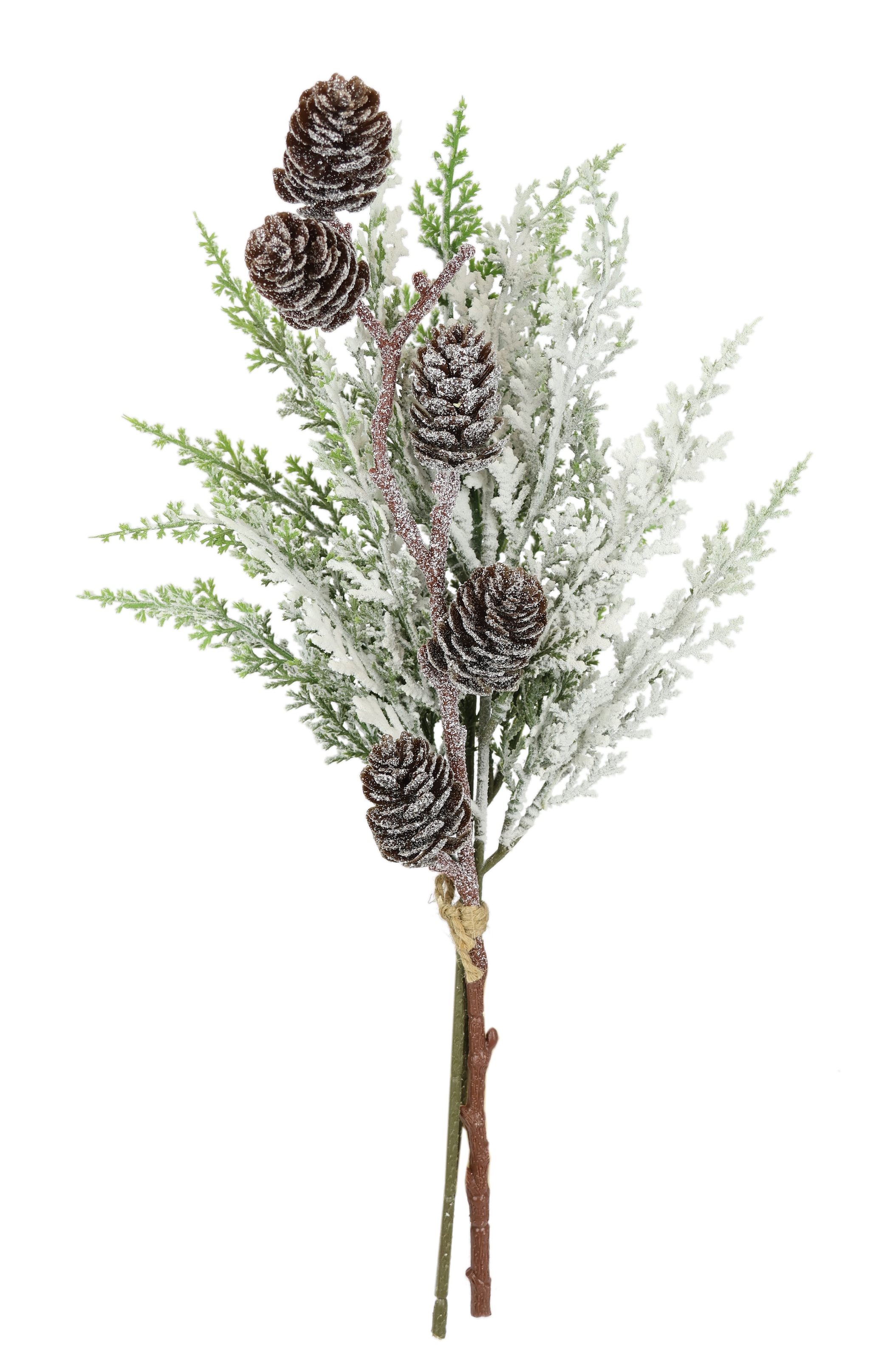 I.GE.A. Kunstzweig "Thuja-Bund" mit Zapfen Dekozweig Tannengrün Deko Weihna günstig online kaufen