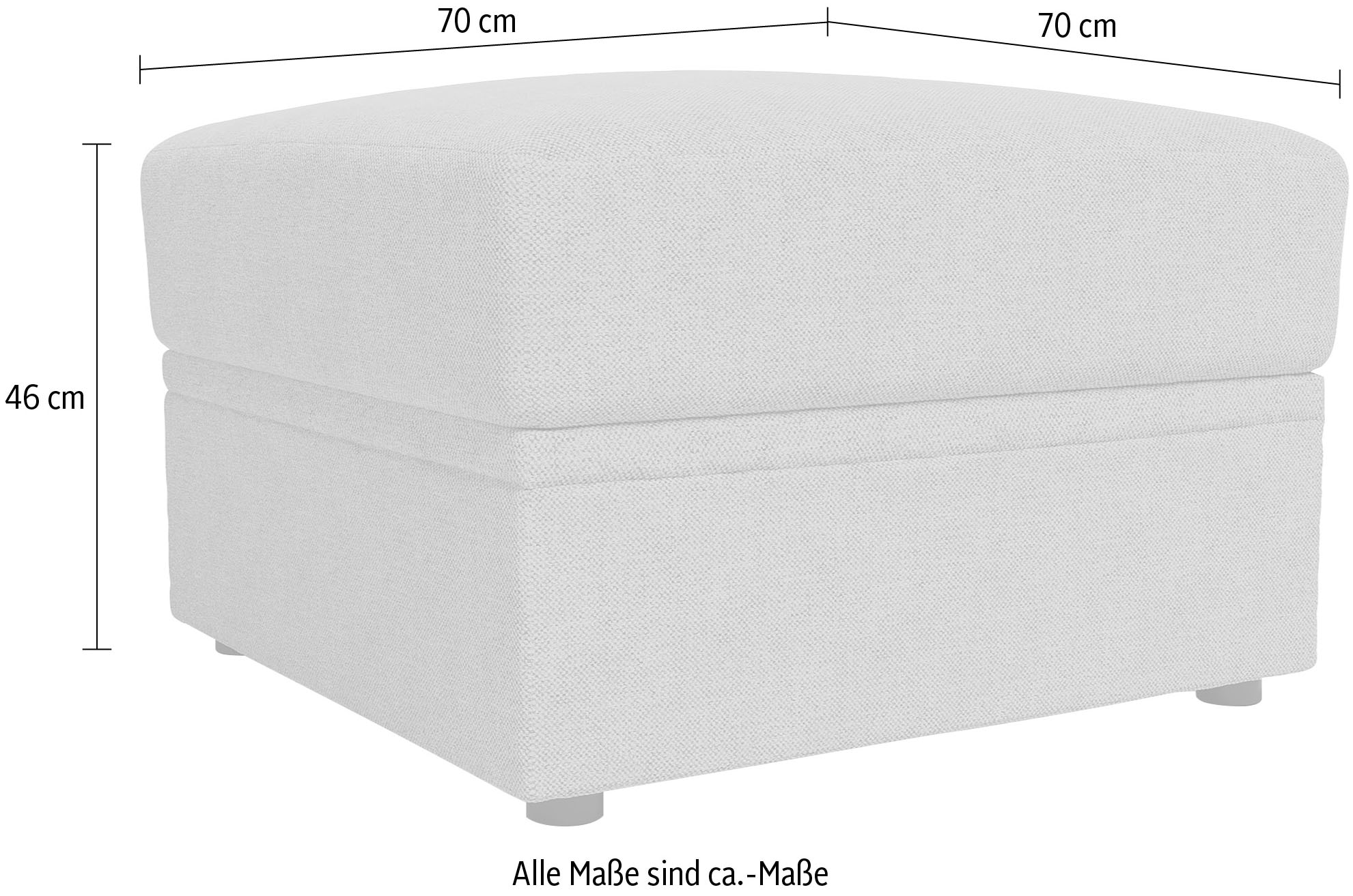 Home affaire Polsterhocker »Lavars Schlafsofa«, mit Bonellfedern, mit Stauraum, in zwei Bezugsqualitäten