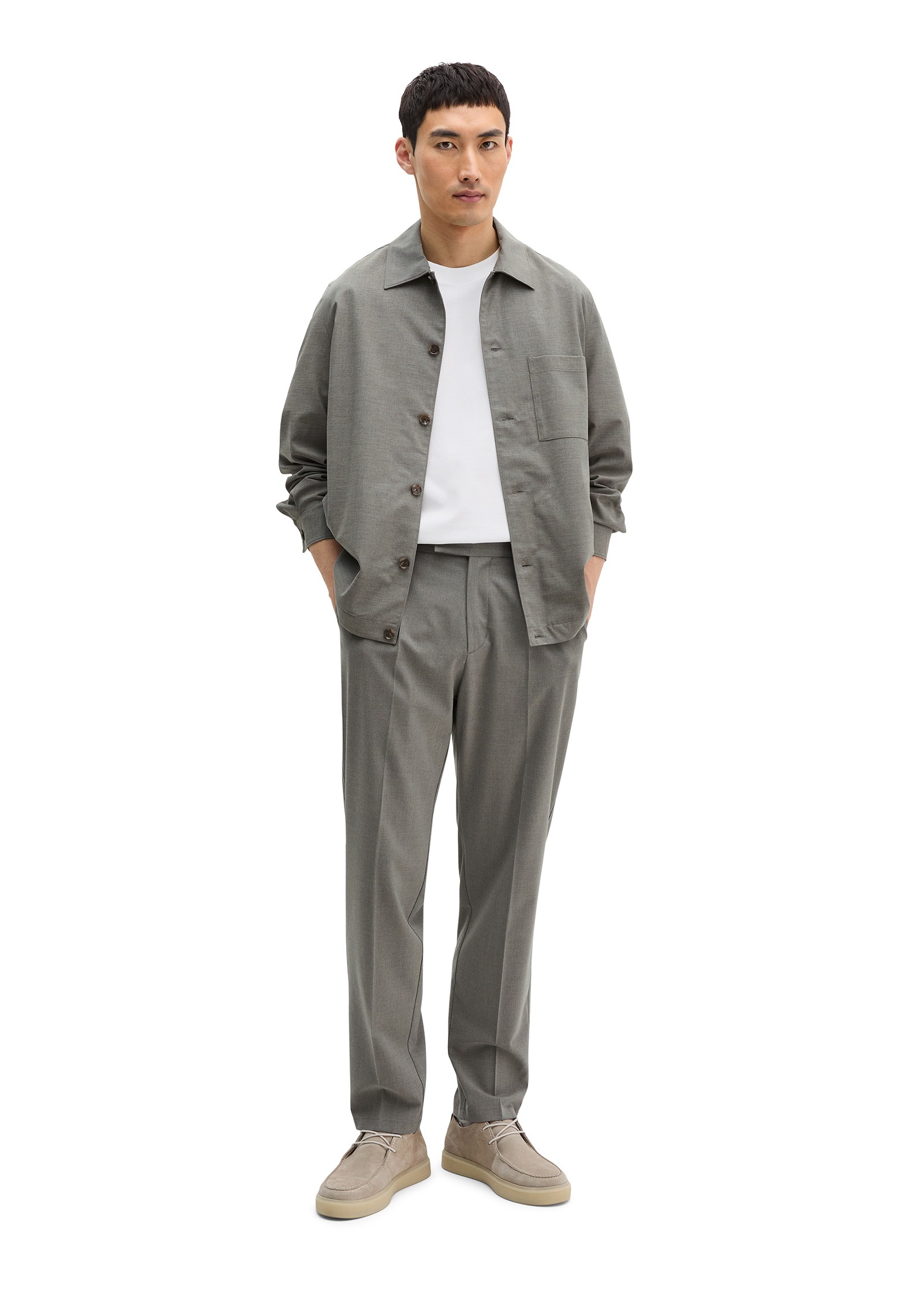 Marc O'Polo Kurzjacke »aus sommerlichem Woll-Mix« ohne Kapuze