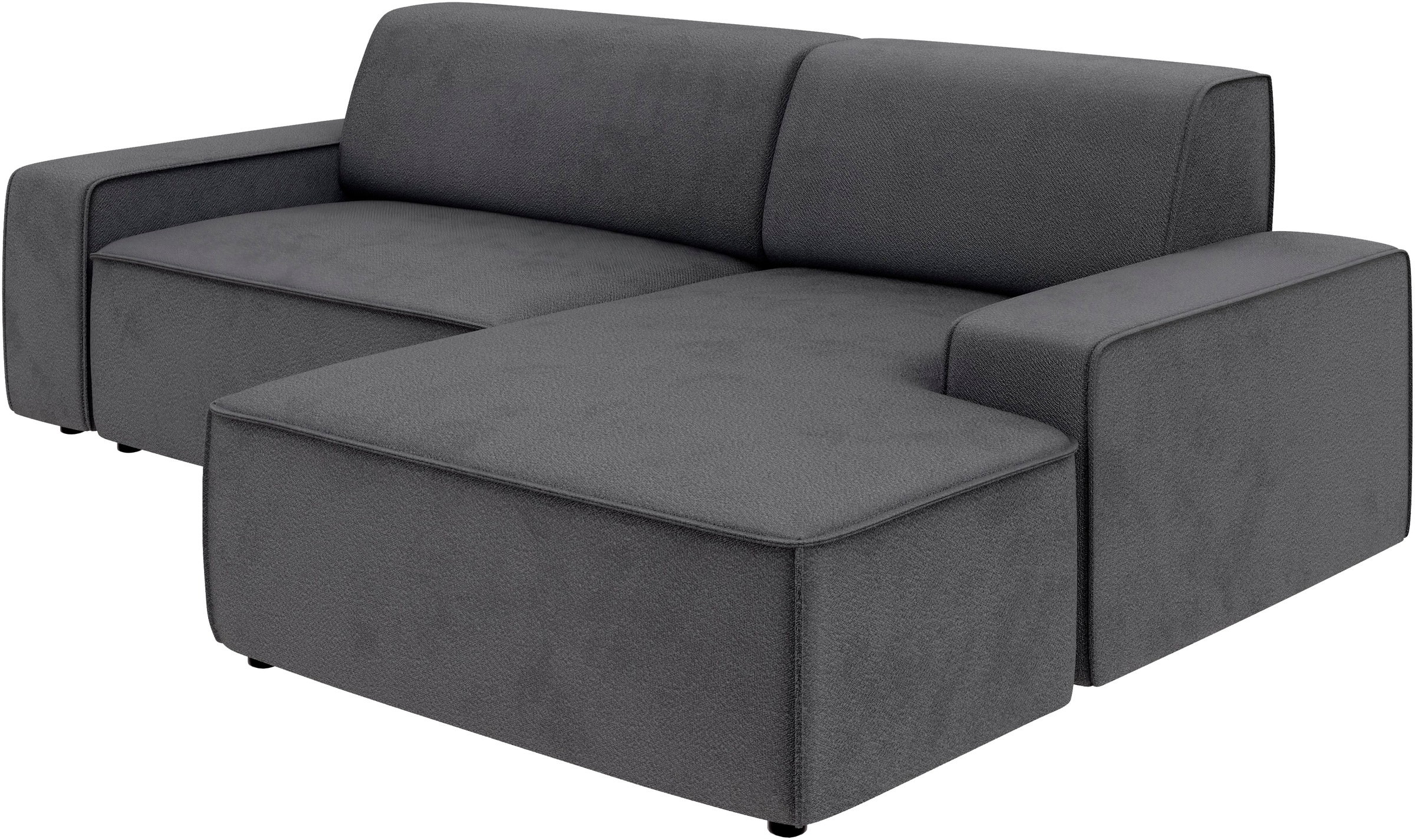 TRENDMANUFAKTUR Ecksofa »Graz, wahlweise mit Sitzvorschub und Bettkasten, L-Form, Breite 246 cm«, in Cord-, haustierfreundlichem LEO Struktur- oder LUMOS-3D-Bezug