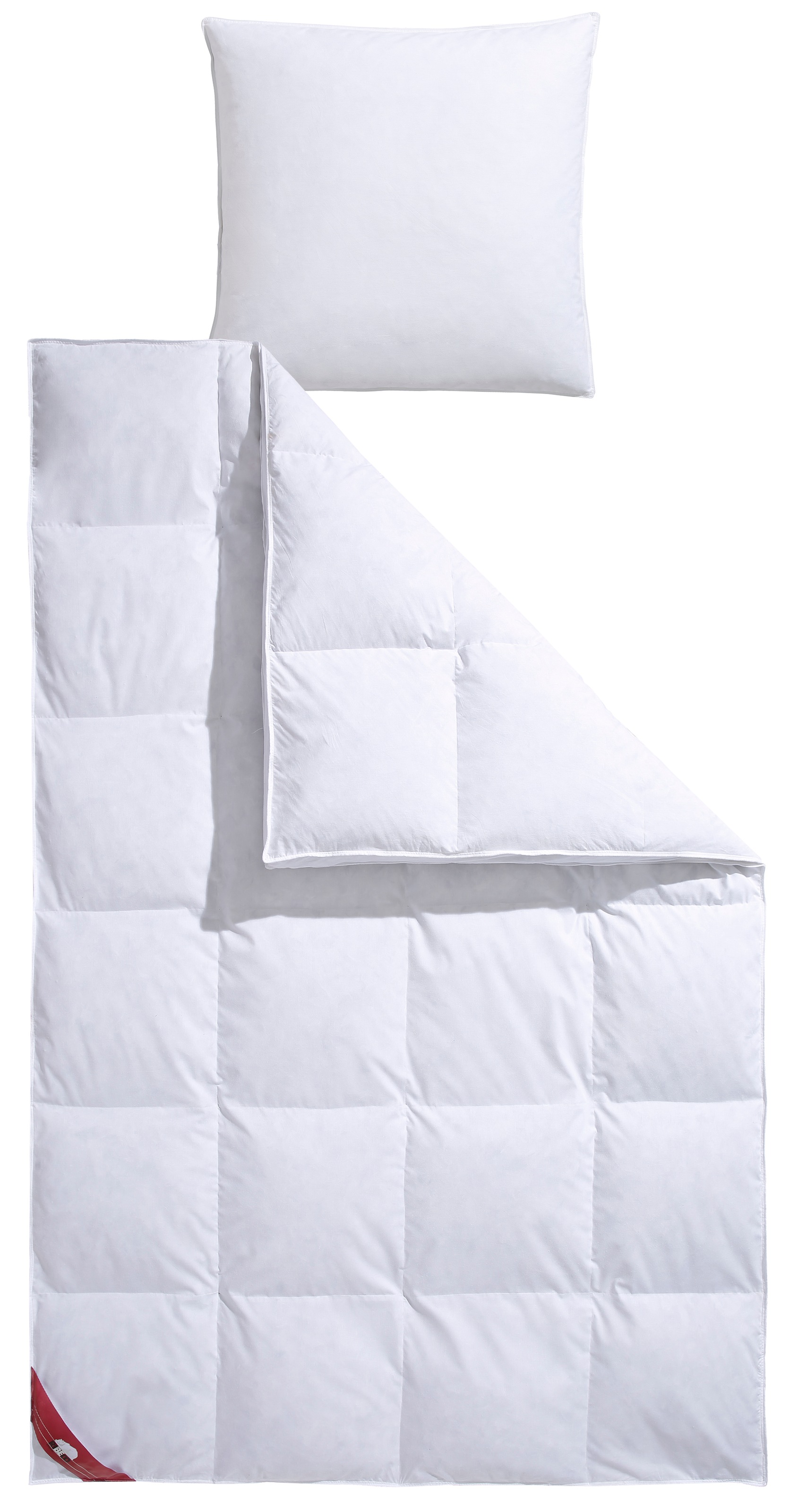 RIBECO Daunenbettdecke "Bettdecke in 135x200 und 155x220cm Topseller," extrawarm Füllung 80Daunen20Federn 1 Stk. tlg. Daunen und Federn, Made in Germany, mit gratis 80x80 cm Kissen