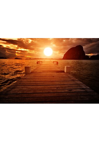 Papermoon Fototapetas »Jetty Sunset«