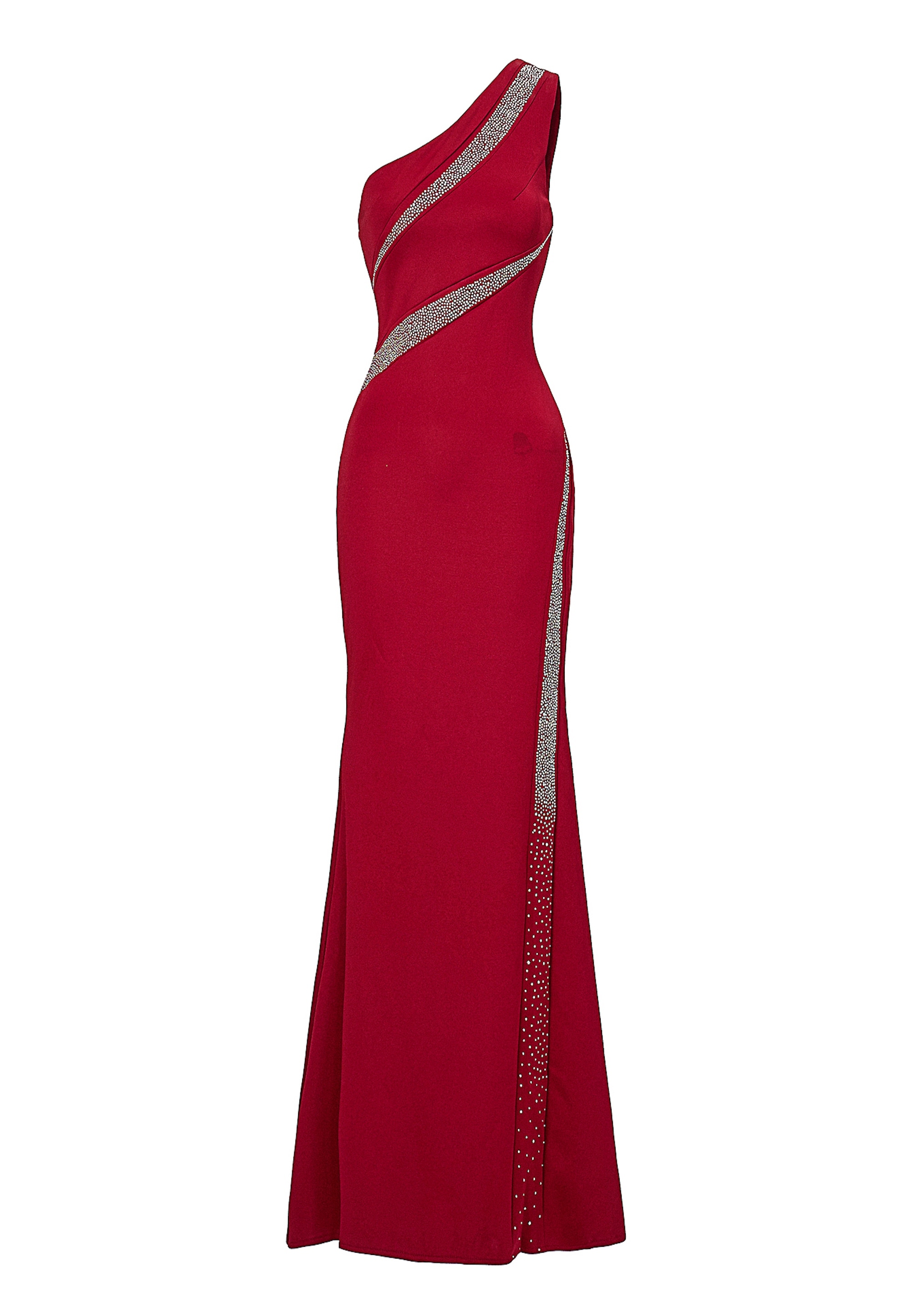 Moda Minx Jerseykleid »Whitney Long Dress«, mit asymmetrischem Schnitt