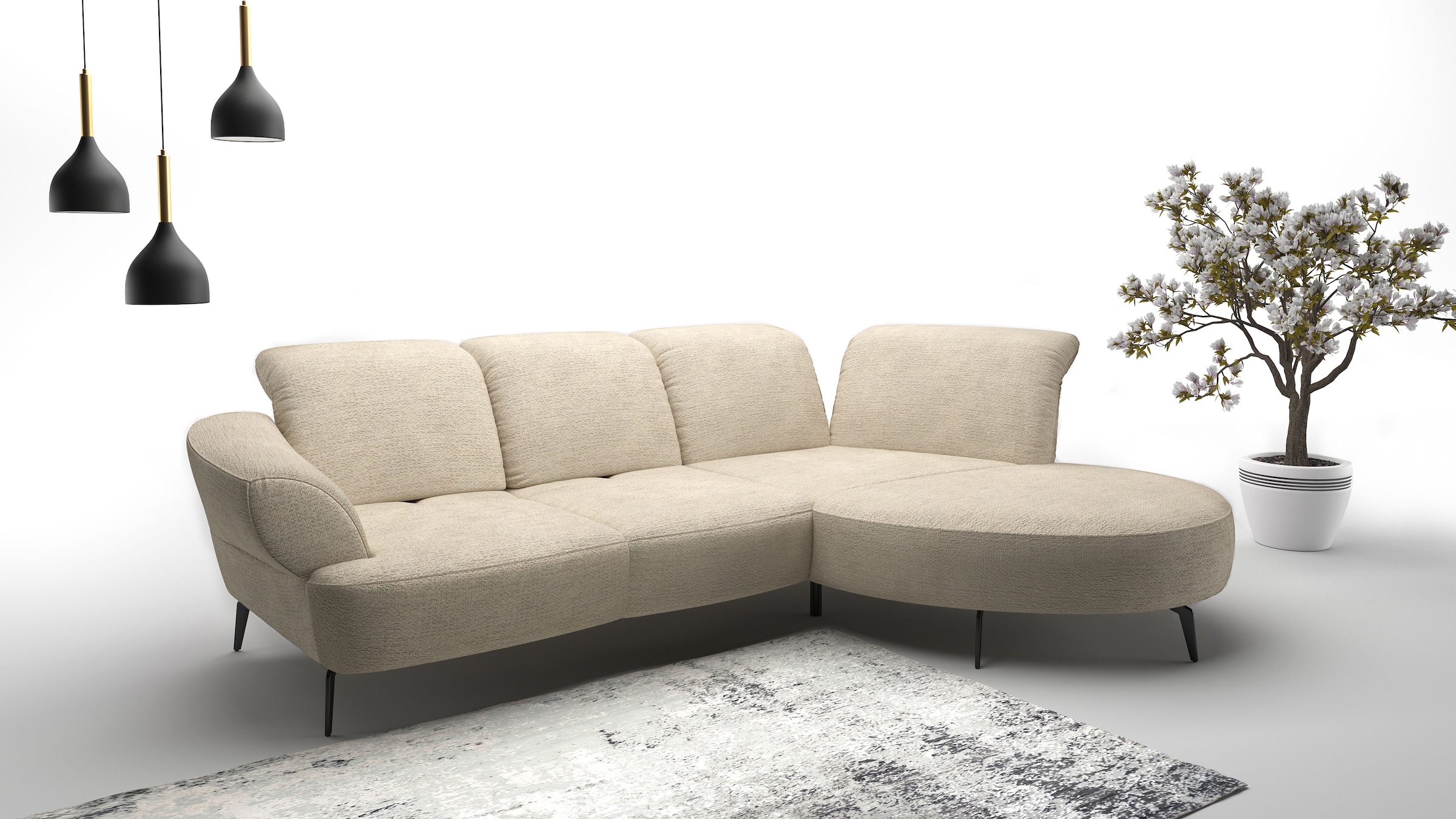 sit&more Ecksofa "Dance, L-Form, inkl. Sitztiefenverstellung", inkl. Click& günstig online kaufen