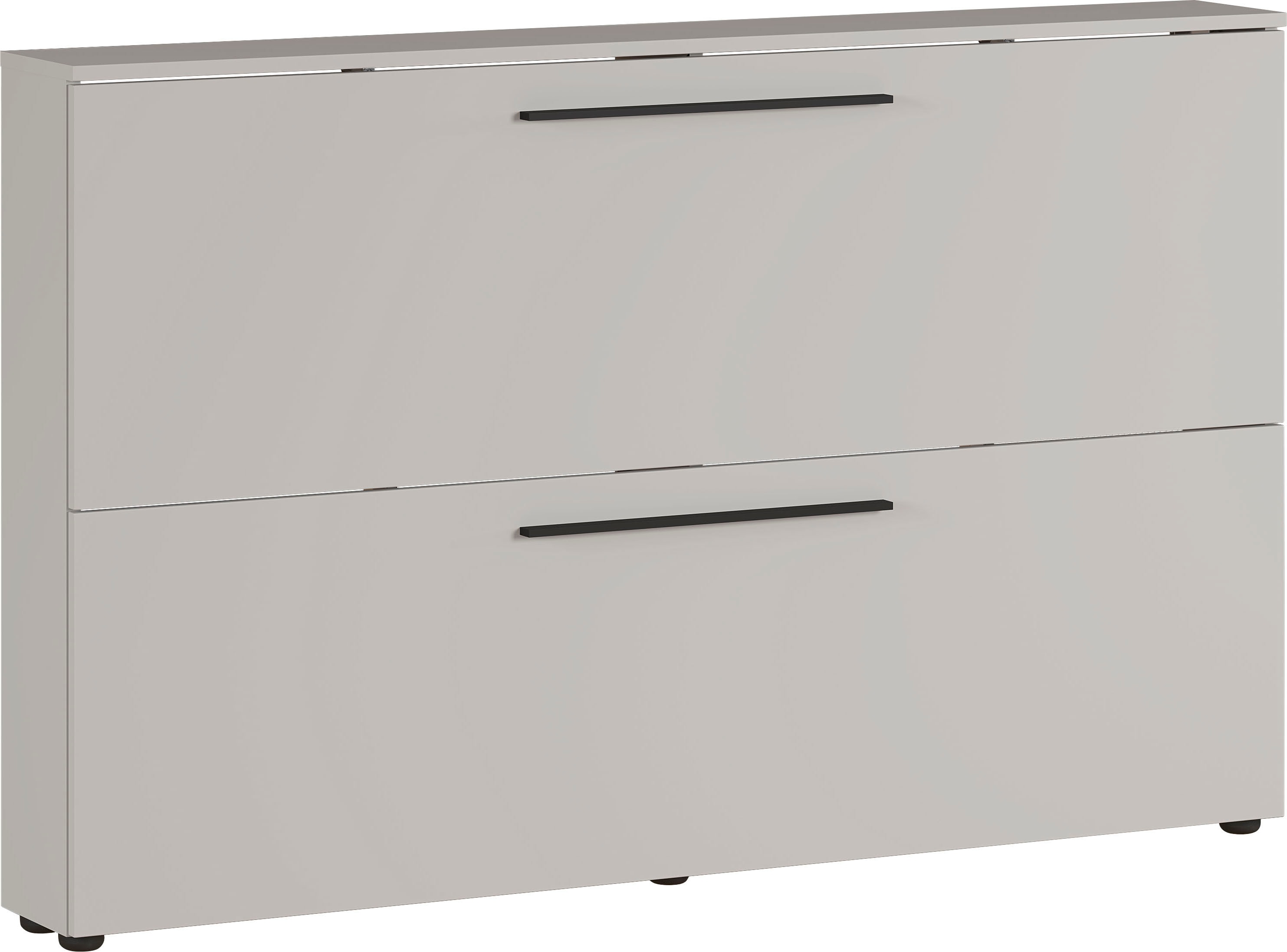 GERMANIA Schuhschrank "Utah Schuhschrank in 2 Breiten, mit 2 oder 3 Klappen" Tiefe 19cm, ideal für schmale Flure, Metallschuhkörbe, Made in Germany
