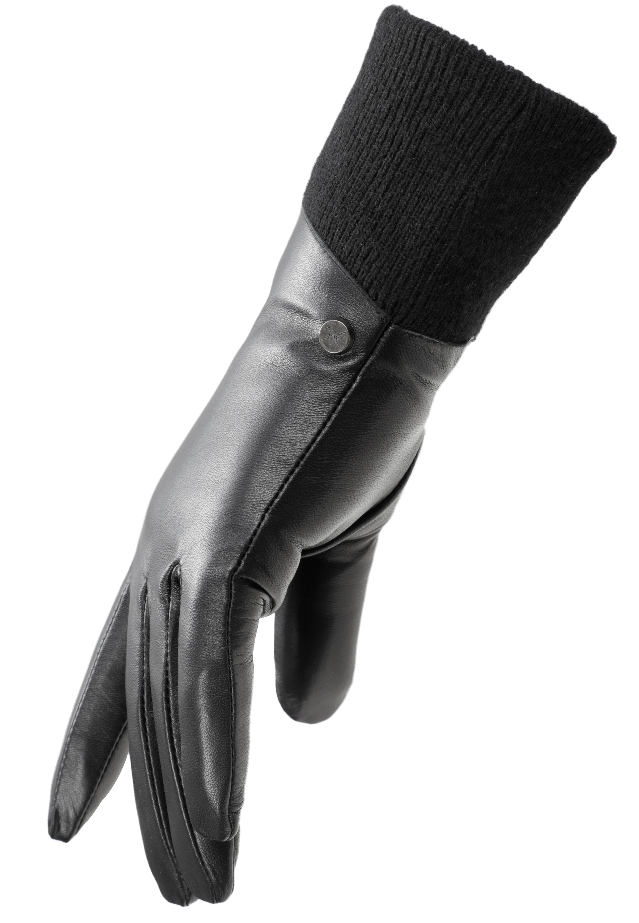 PEARLWOOD Lederhandschuhe "LUNA", weiches Fleecefutter, Strickbündchen günstig online kaufen