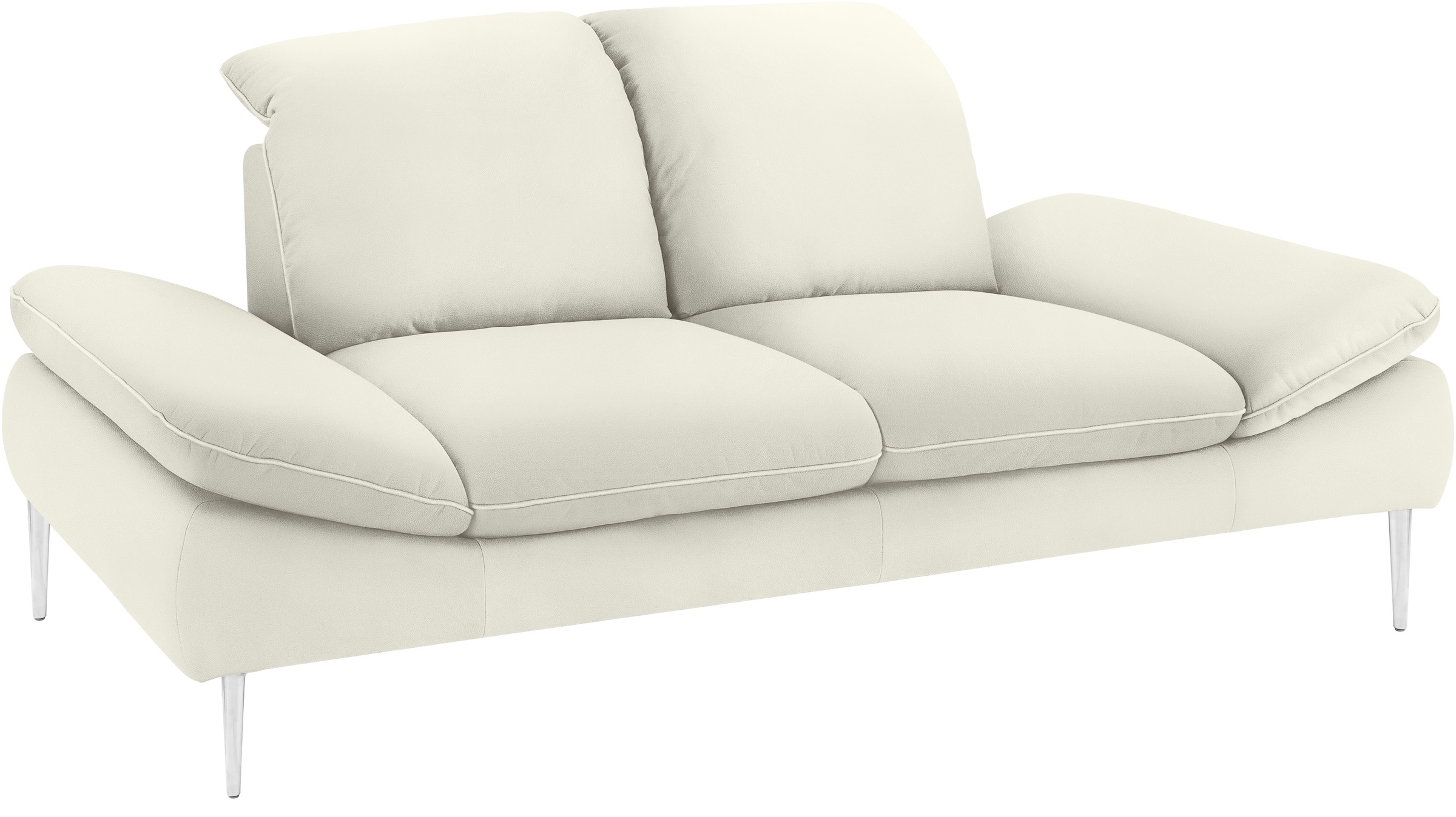 W.SCHILLIG 2-Sitzer »enjoy&MORE«, mit Sitztiefenverstellung, Füße silber matt, Breite 202 cm