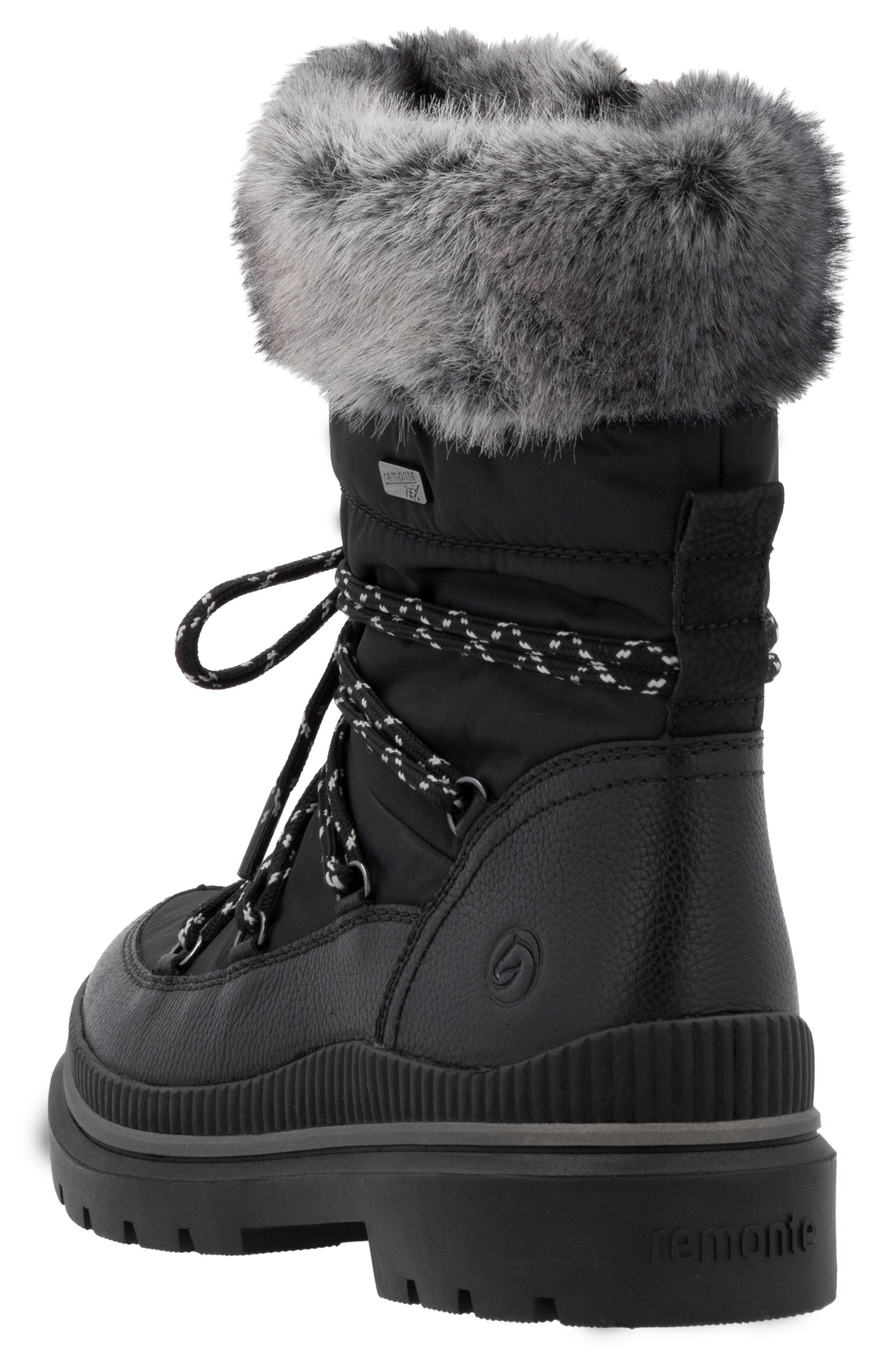 Remonte Winterboots, Blockabsatz, Winterstiefelette mit wasserabweisender TEX-Membran