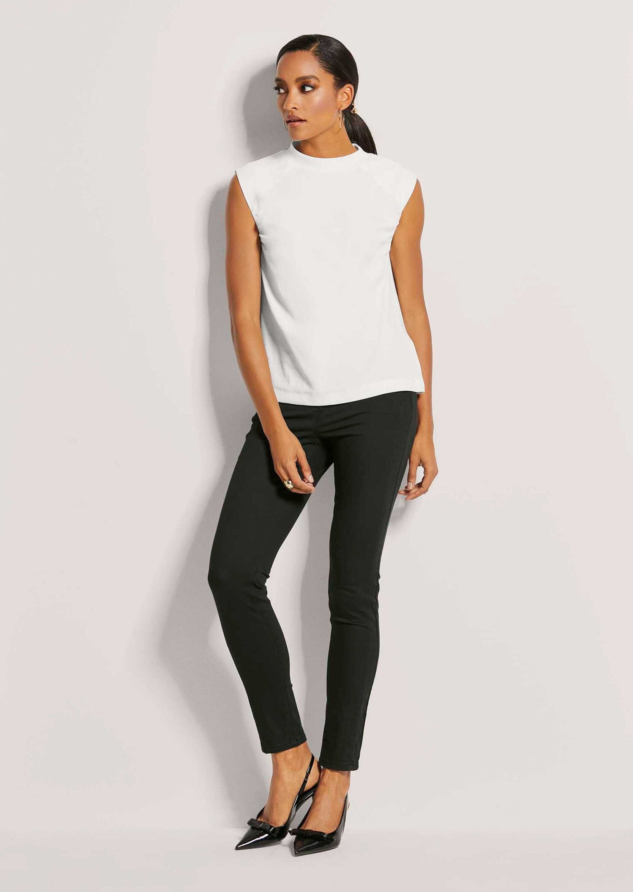 MADELEINE Kurzarmshirt "Shirt Ärmelfreies Ripp-Shirt" günstig online kaufen