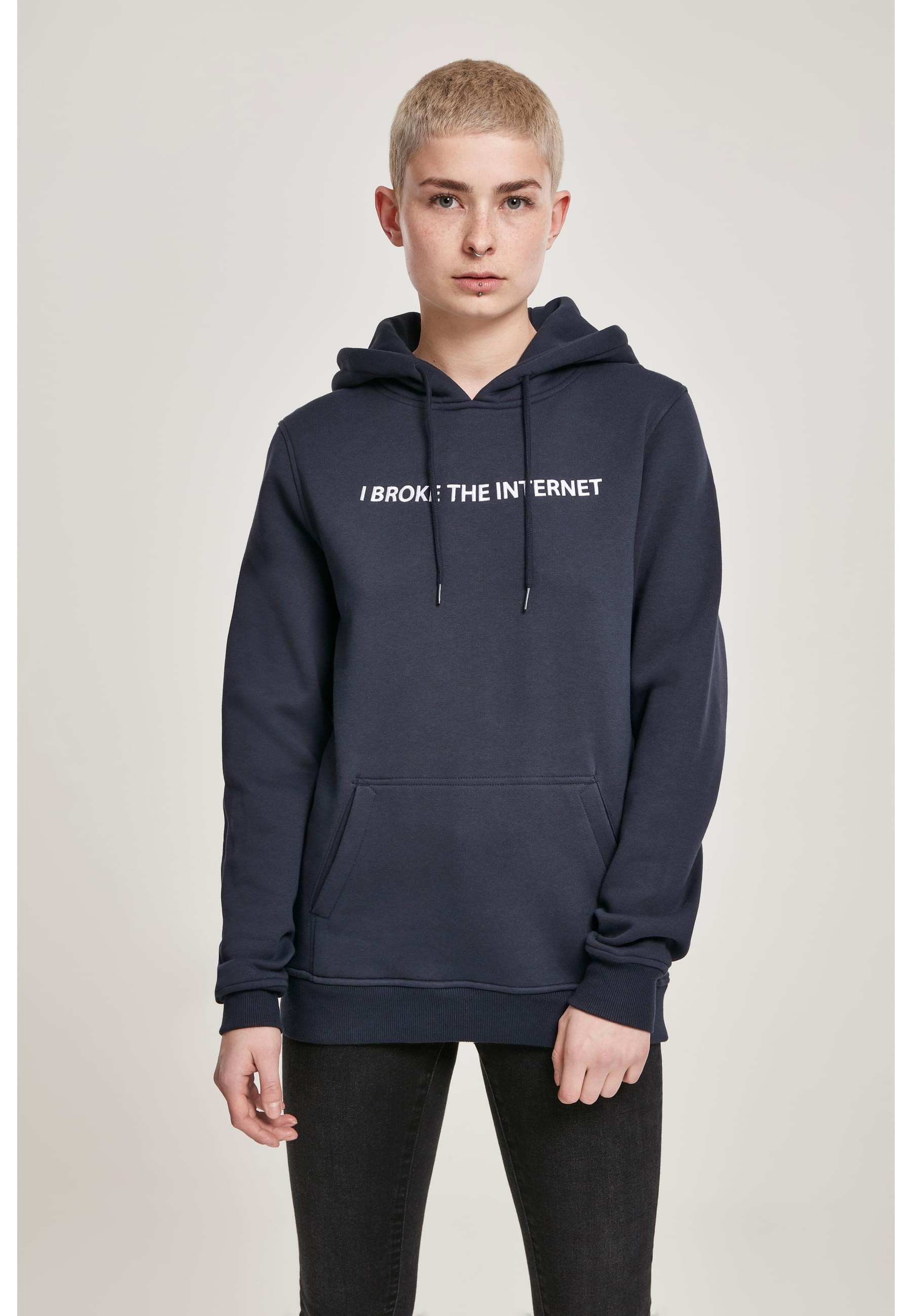MisterTee Kapuzenpullover »MisterTee Damen Ladies I broke Hoody«, (1 tlg.)
