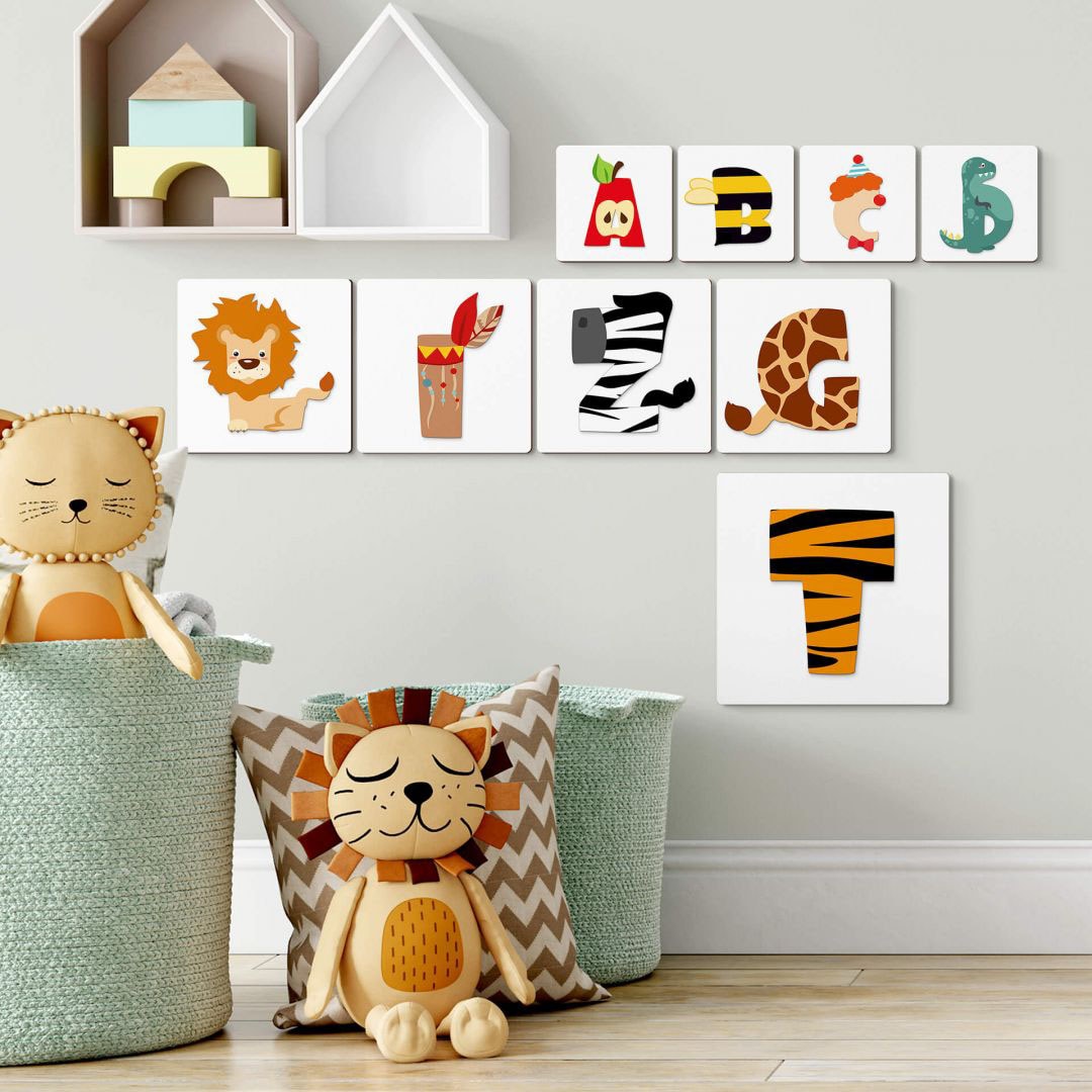 Wall-Art Holzbild »Lernbuchstaben Kinderzimmer 20cm«, M, (1 St.) kaufen |  BAUR