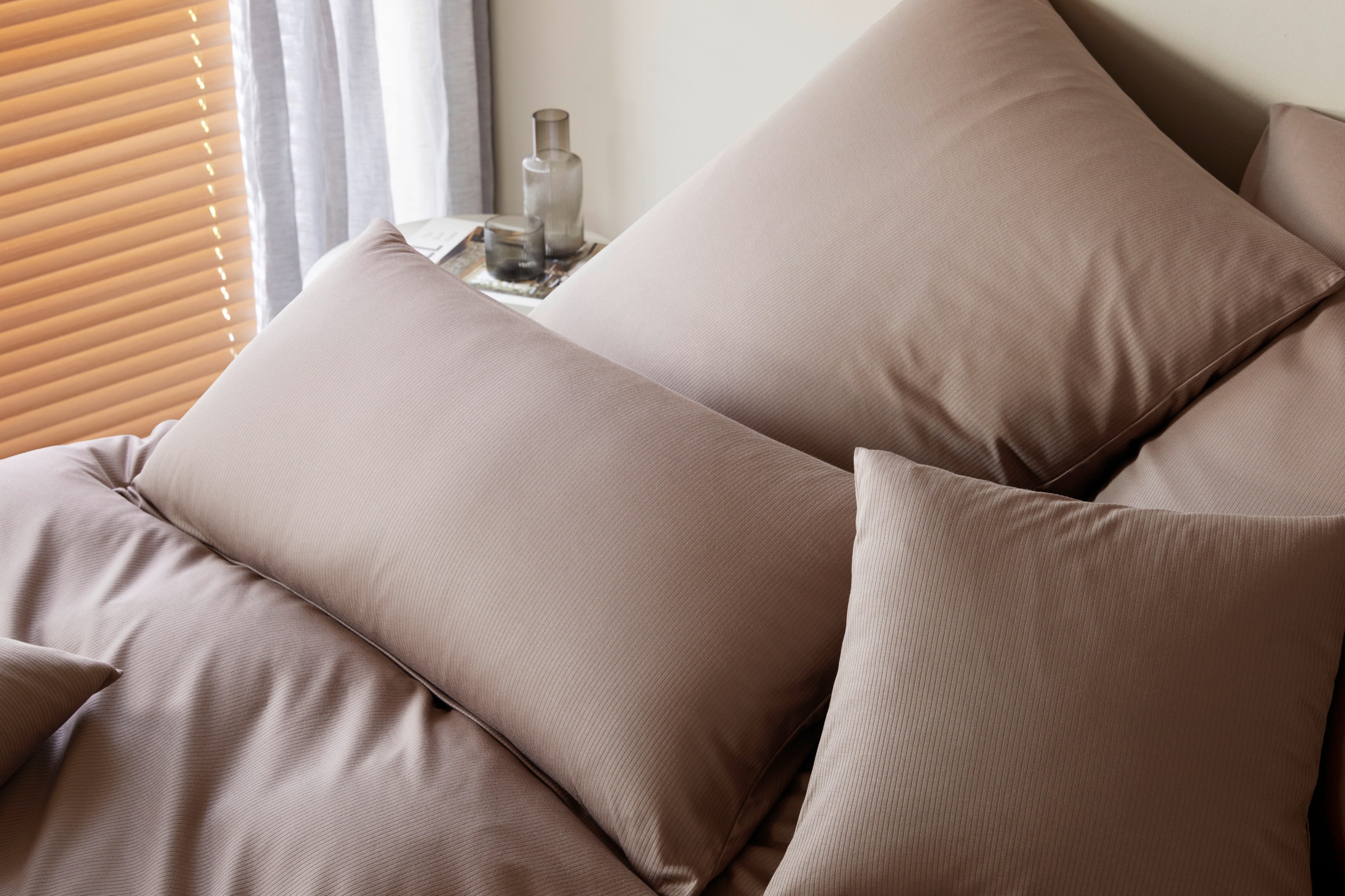 Elegante Bettwäsche "Cord Jersey" 2 Stk. angenehmes Hautgefühl günstig online kaufen