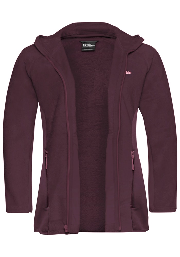 Jack Wolfskin Fleecejacke »ROTWAND HOODED FZ W«, mit Kapuze