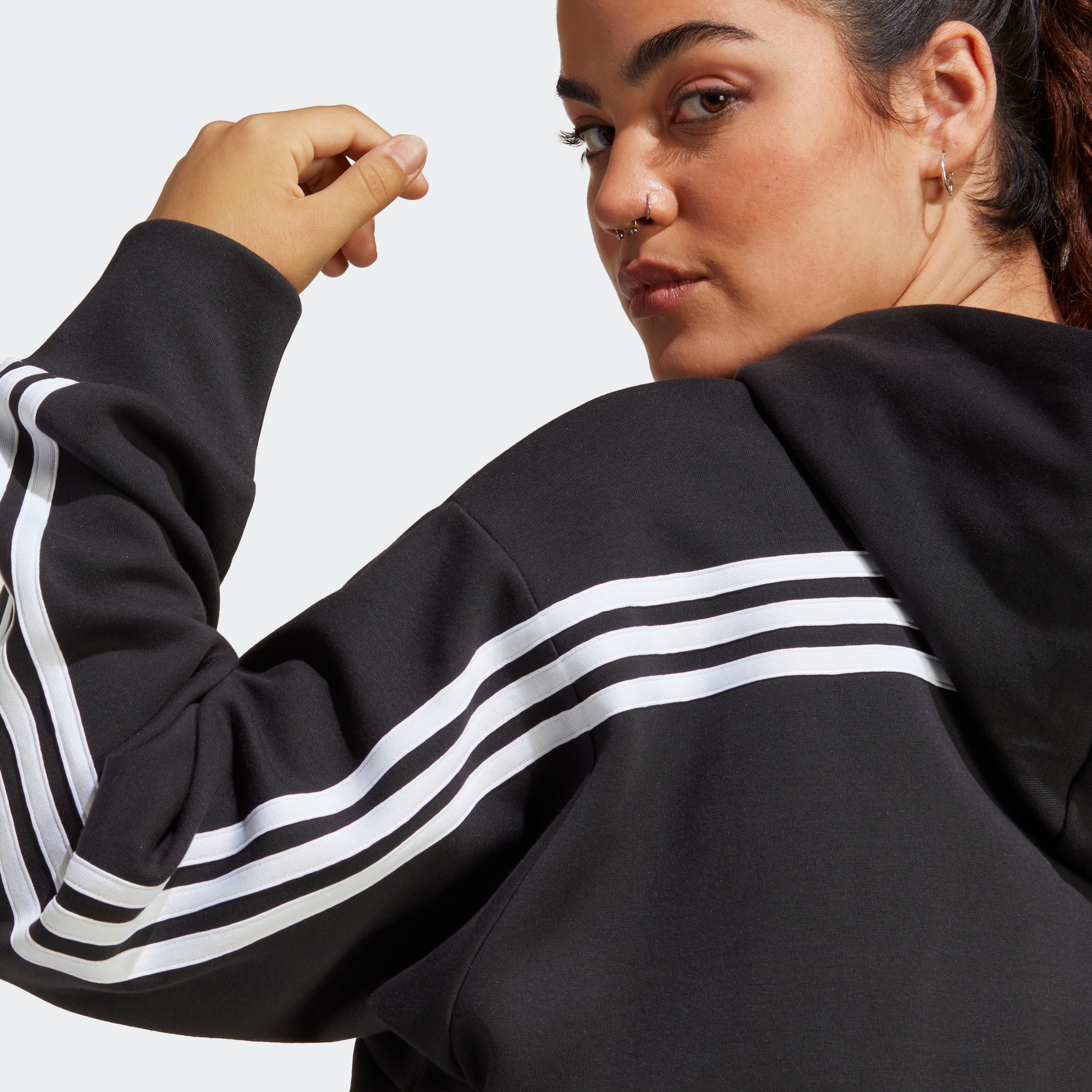 adidas Sportswear Outdoorjacke »FUTURE ICONS 3STREIFEN KAPUZENJACKE«, mit Kapuze