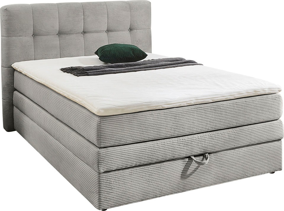Jockenhöfer Gruppe Boxspringbett "Amy" mit Bettkasten und Kaltschaum-Topper günstig online kaufen