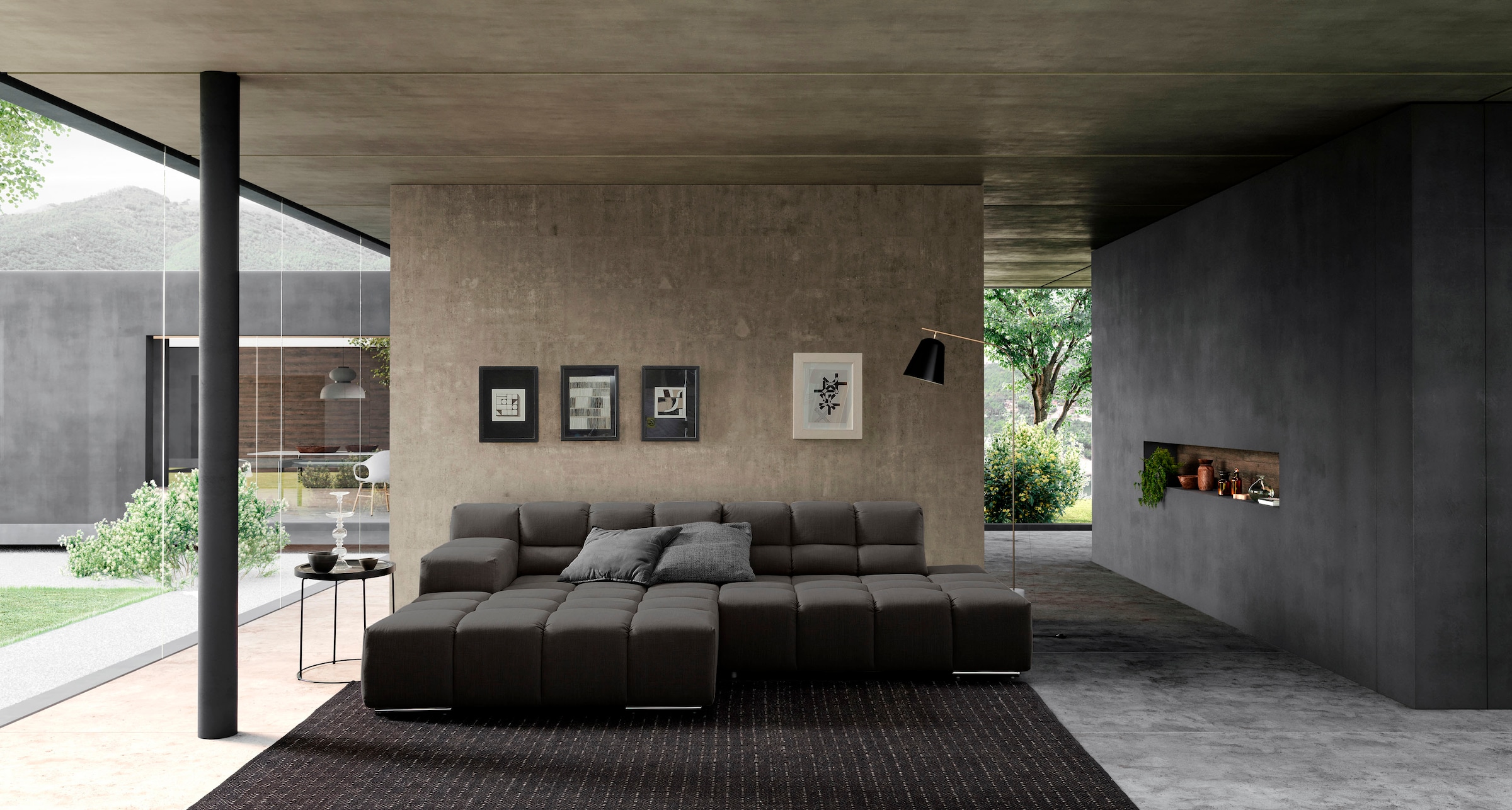 designwerk Ecksofa "Temple L-Form, tolles Designsofa", mit Sitztiefenverste günstig online kaufen
