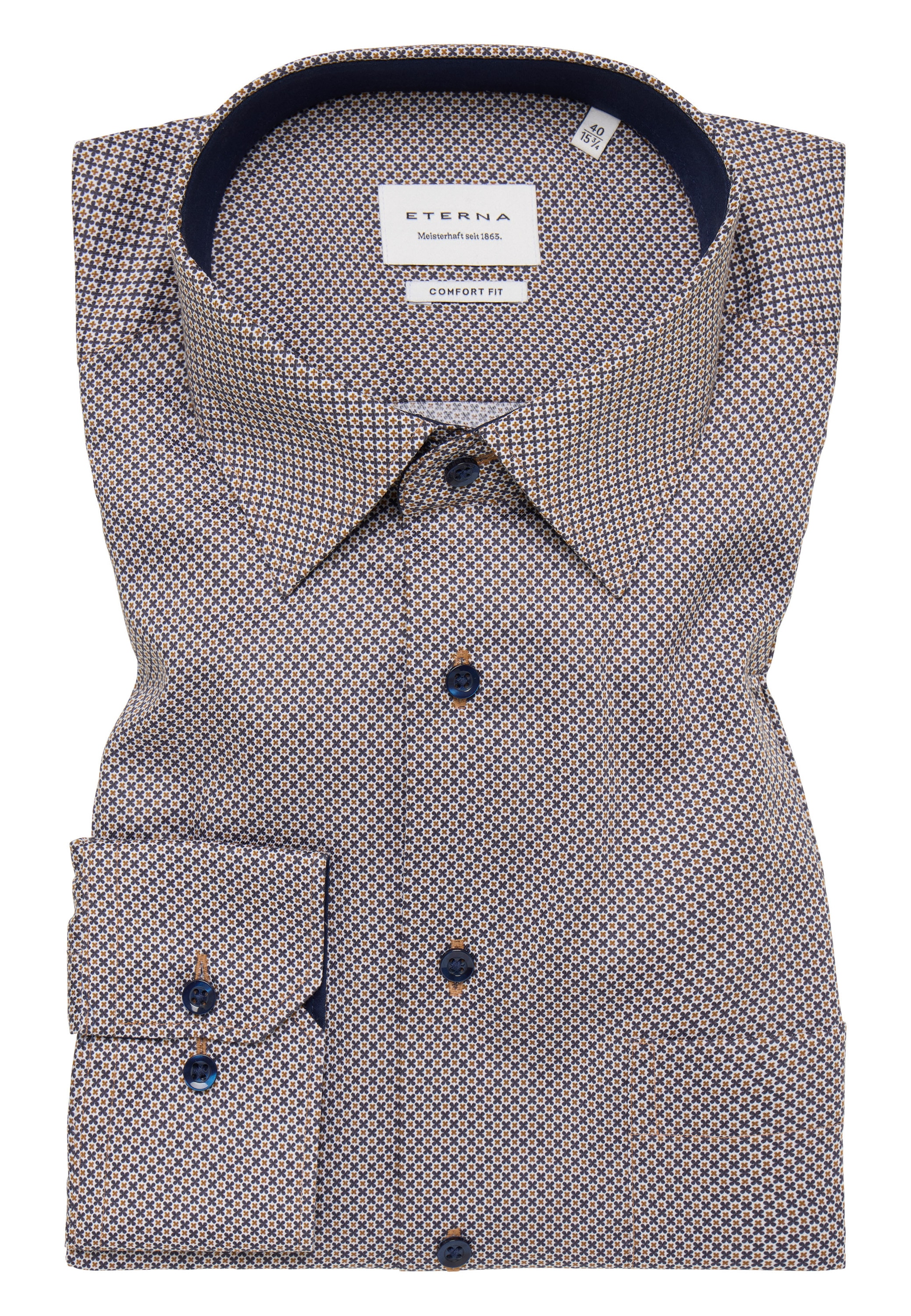 Eterna Langarmhemd »COMFORT FIT«, NON IRON (bügelfrei)