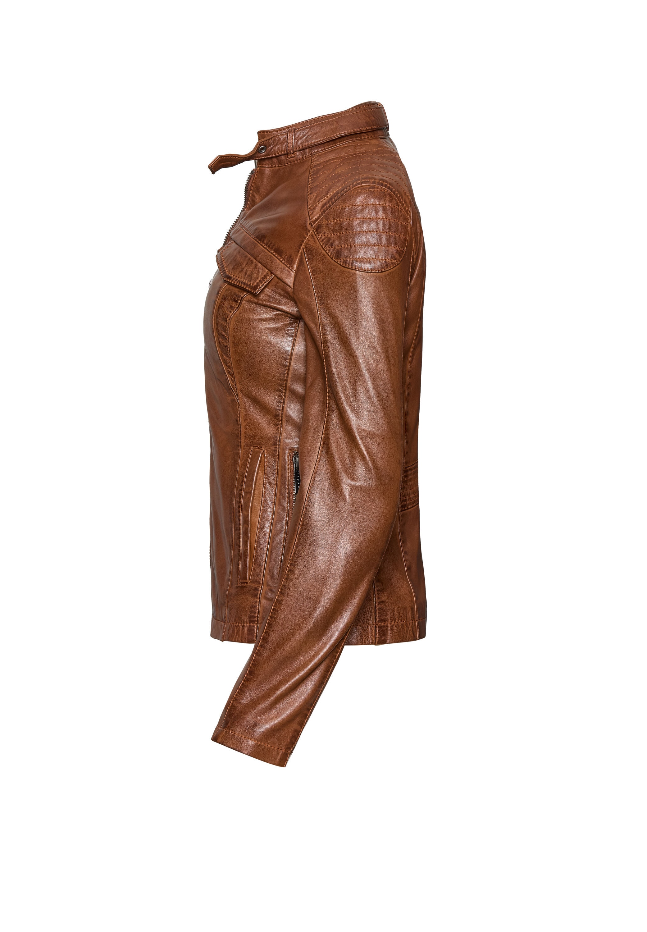 bugatti Lederjacke »bugatti Lederjacke« ohne Kapuze Taillierter Schnitt