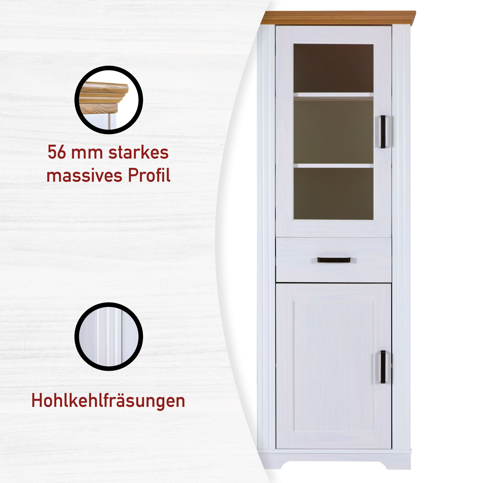 Inter Link Vitrine »Vitrine Maluno« 1 Stk. tlg.