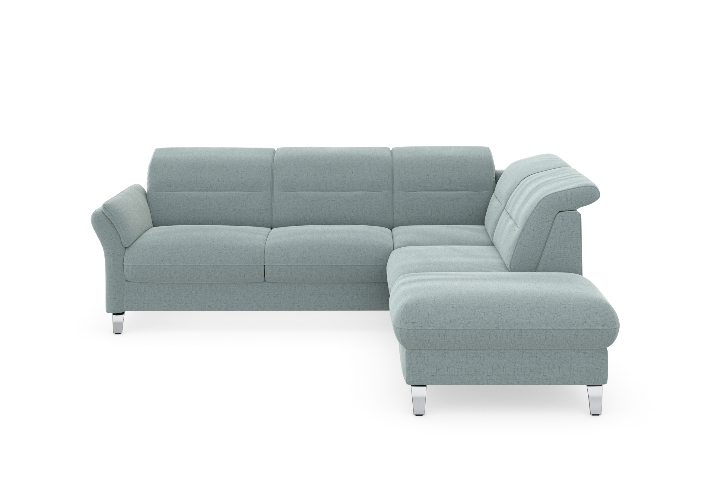 sit&more Ecksofa »Grenoble L-Form mit Federkern«, wahlweise mit Bettfunktion, Bettkasten, Arm- und Kopfteilverstellung