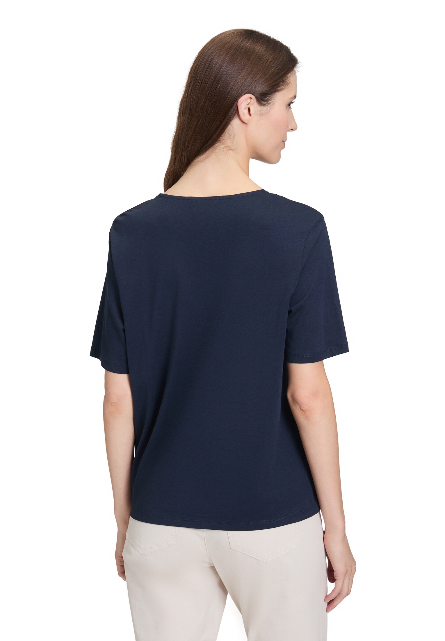 Betty Barclay Kurzarmshirt »Betty Barclay Basic Shirt mit Schleifenknoten«, (1 tlg.)