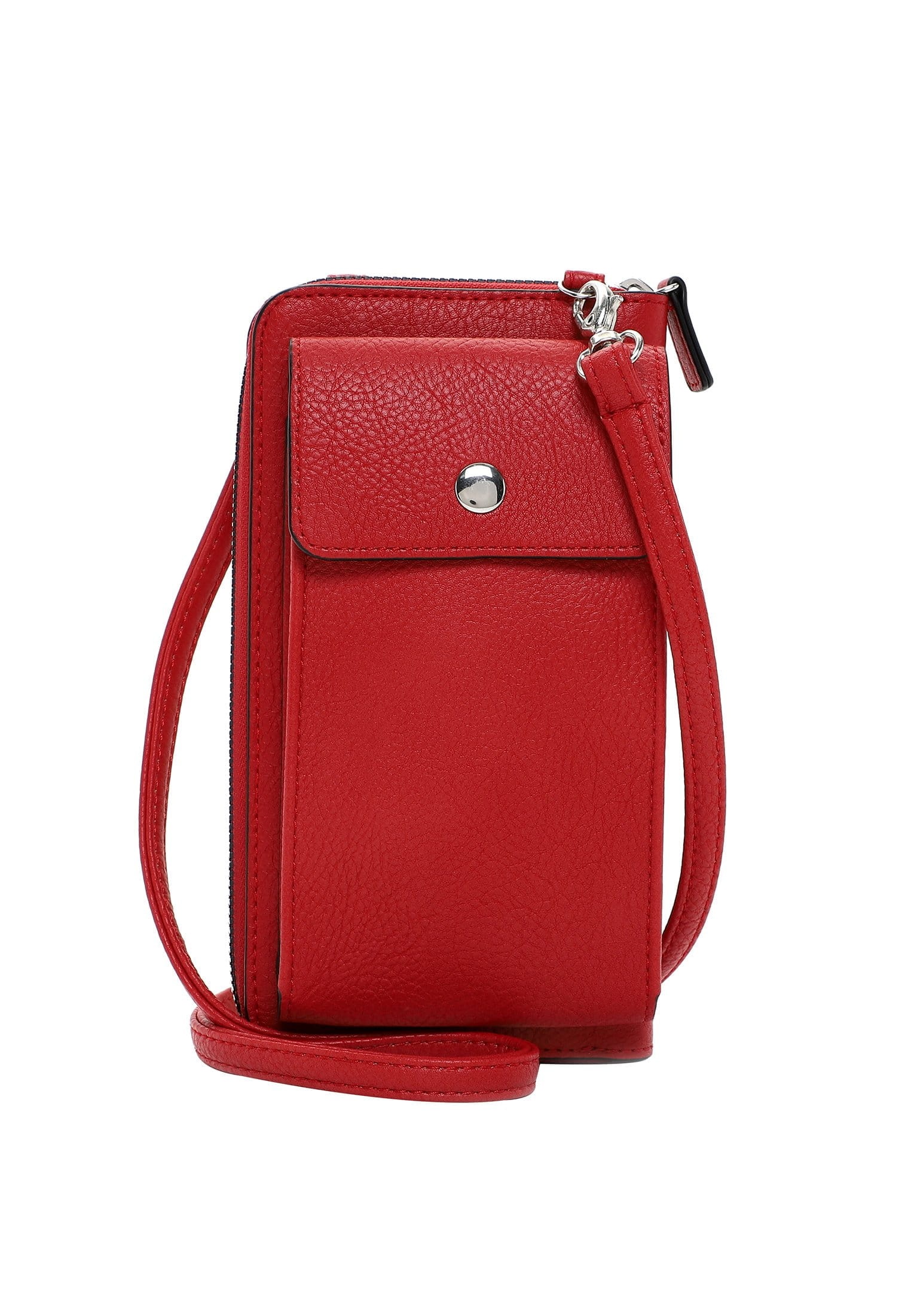 Handytasche EMILY & NOAH "Handyetui E&N Emma", Damen, Gr. B/H/T: 11cm x 19cm x 4cm 0, rot (rot 600), PVC, Taschen