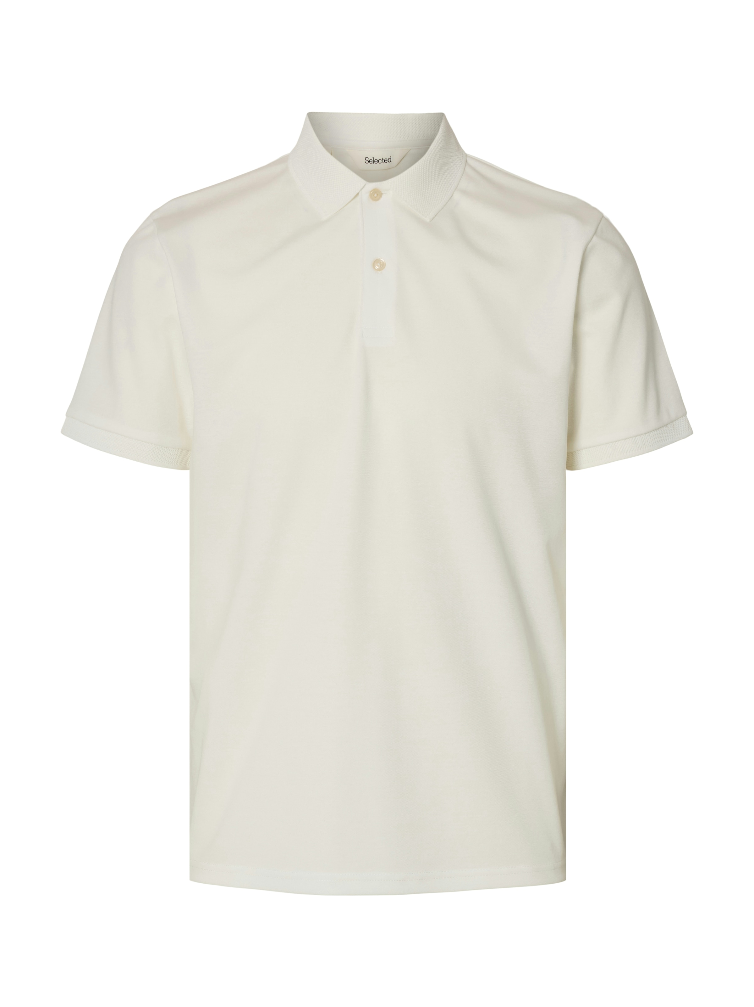 SELECTED Poloshirt »SLHFAVE BUTTON SS POLO NOOS« Baumwollmischung, regular fit