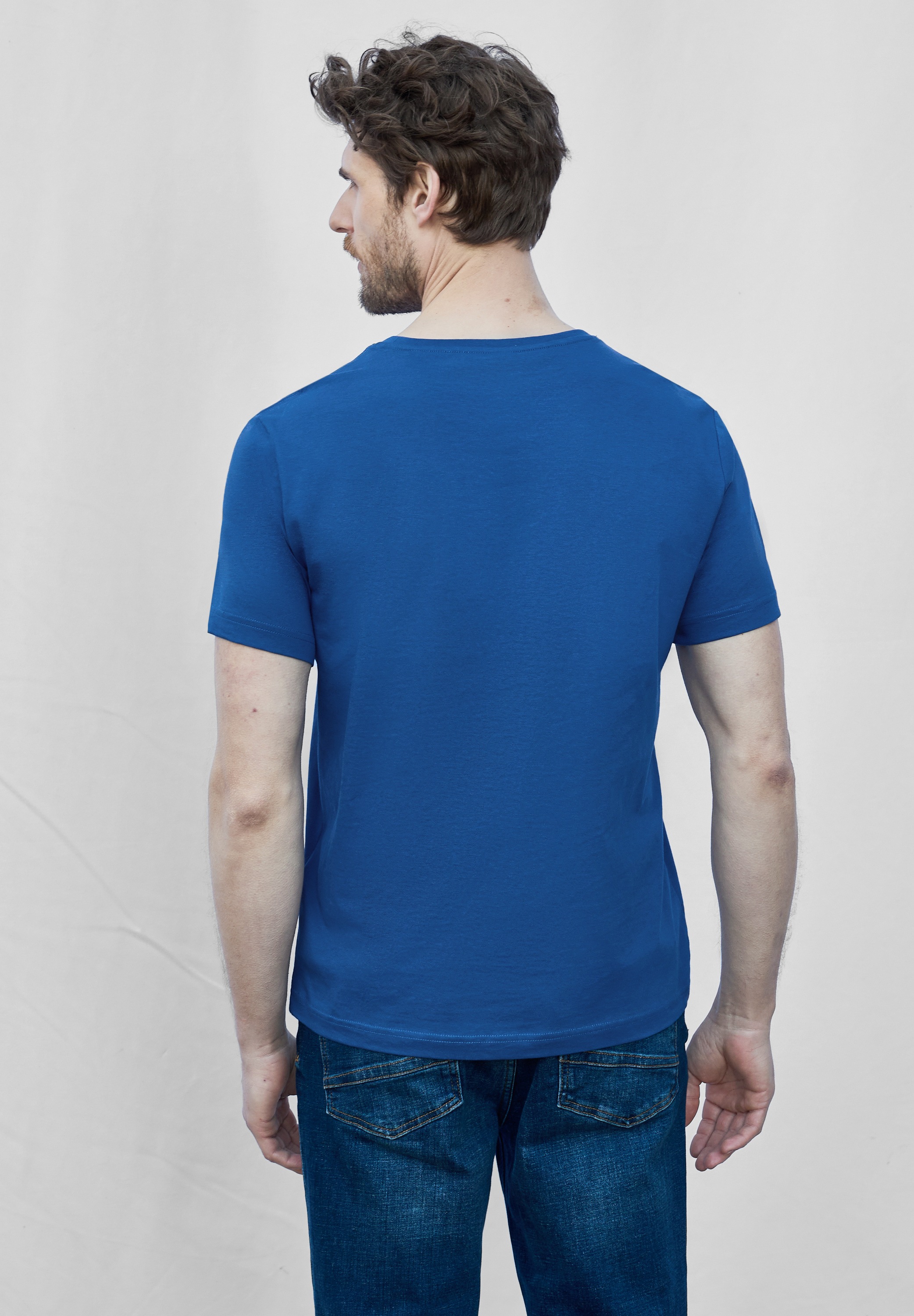 STREET ONE MEN T-Shirt, aus reiner Baumwolle