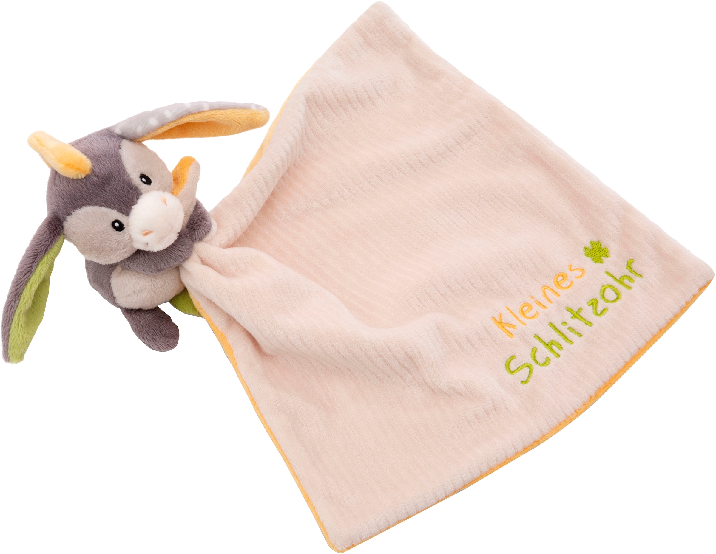 Nici Schmusetuch »My First NICI, Schmusetuch mit Kuscheltier Esel, Kleines Schlitzohr«, mit aufgestickter Botschaft