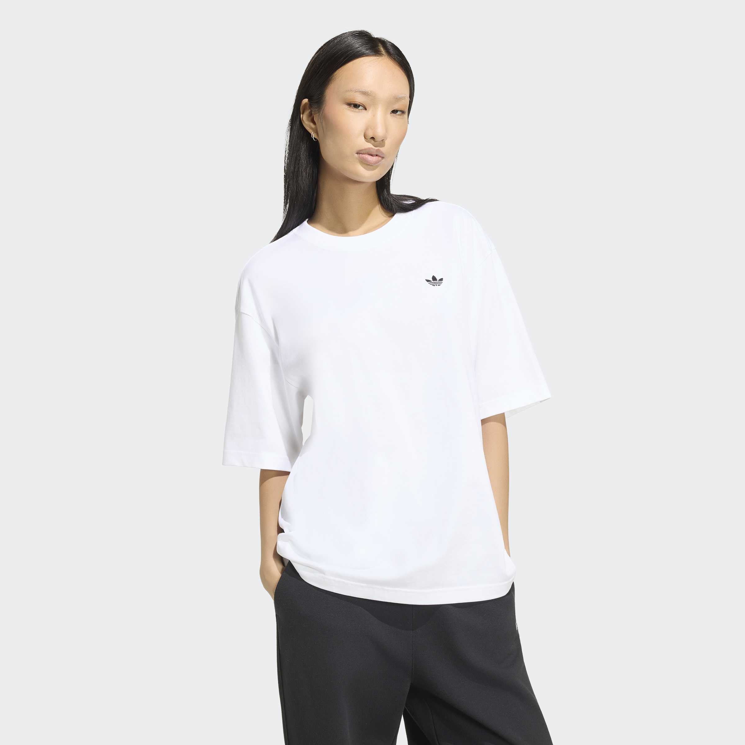 adidas Originals T-Shirt "ESS TEE OS" für Erwachsene, mit Kurzarm, ohne Verschluss