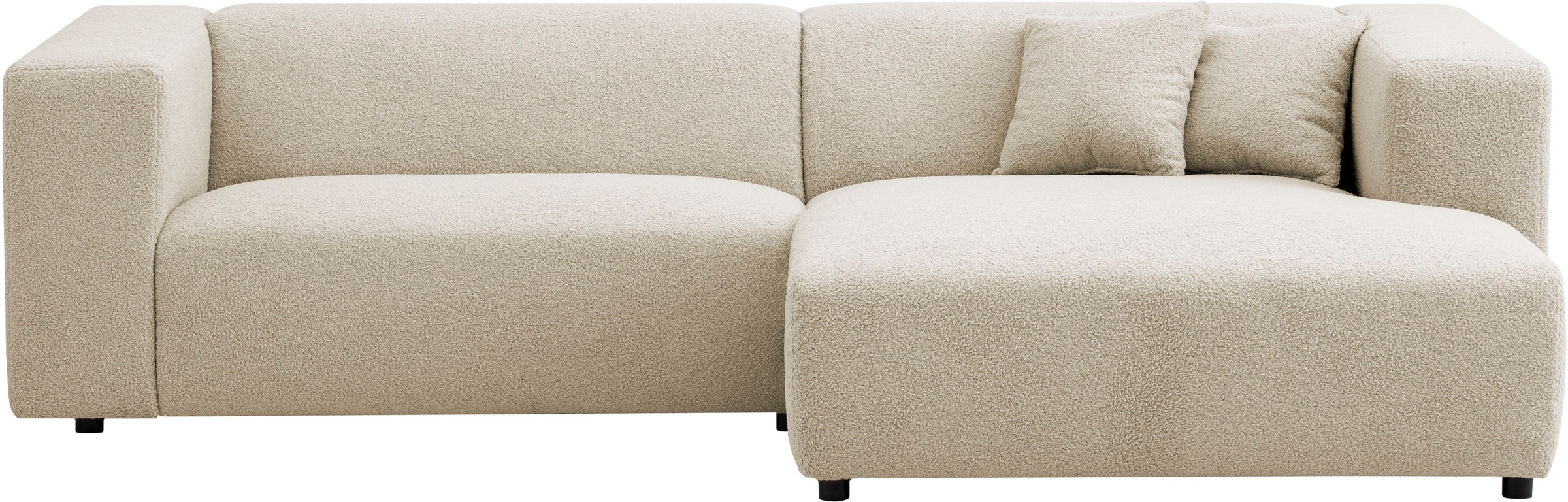 andas Ecksofa "BAKELS, L-Form in Cord oder Boucle-Stoff, moderne Couch", wa günstig online kaufen