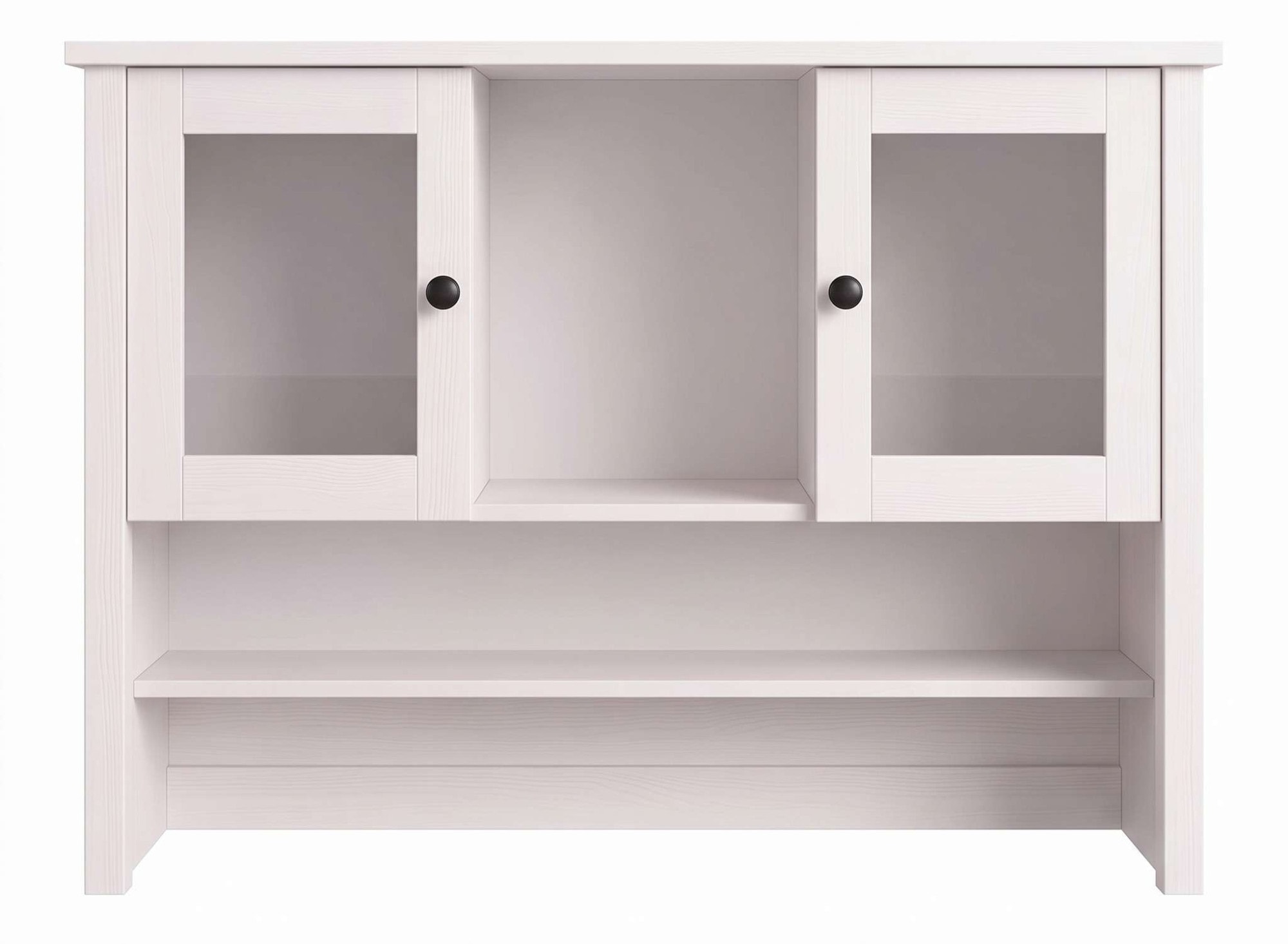OTTO home Buffet »Mikkeli Küchenbuffet mit 2 Glastüren, Metallgriffe« aus massiver FSC®-zertifizierter Kiefer, moderner Landhausstil