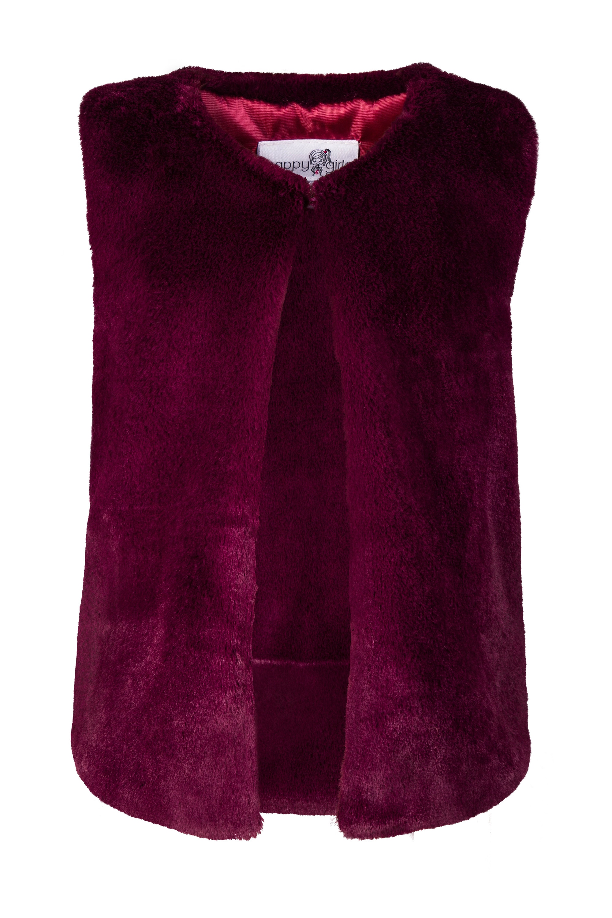 HAPPY GIRLS Mädchen Sommerkleid "vest"berry, Gr. 128, Stoff, 100% Polyester, Kleider