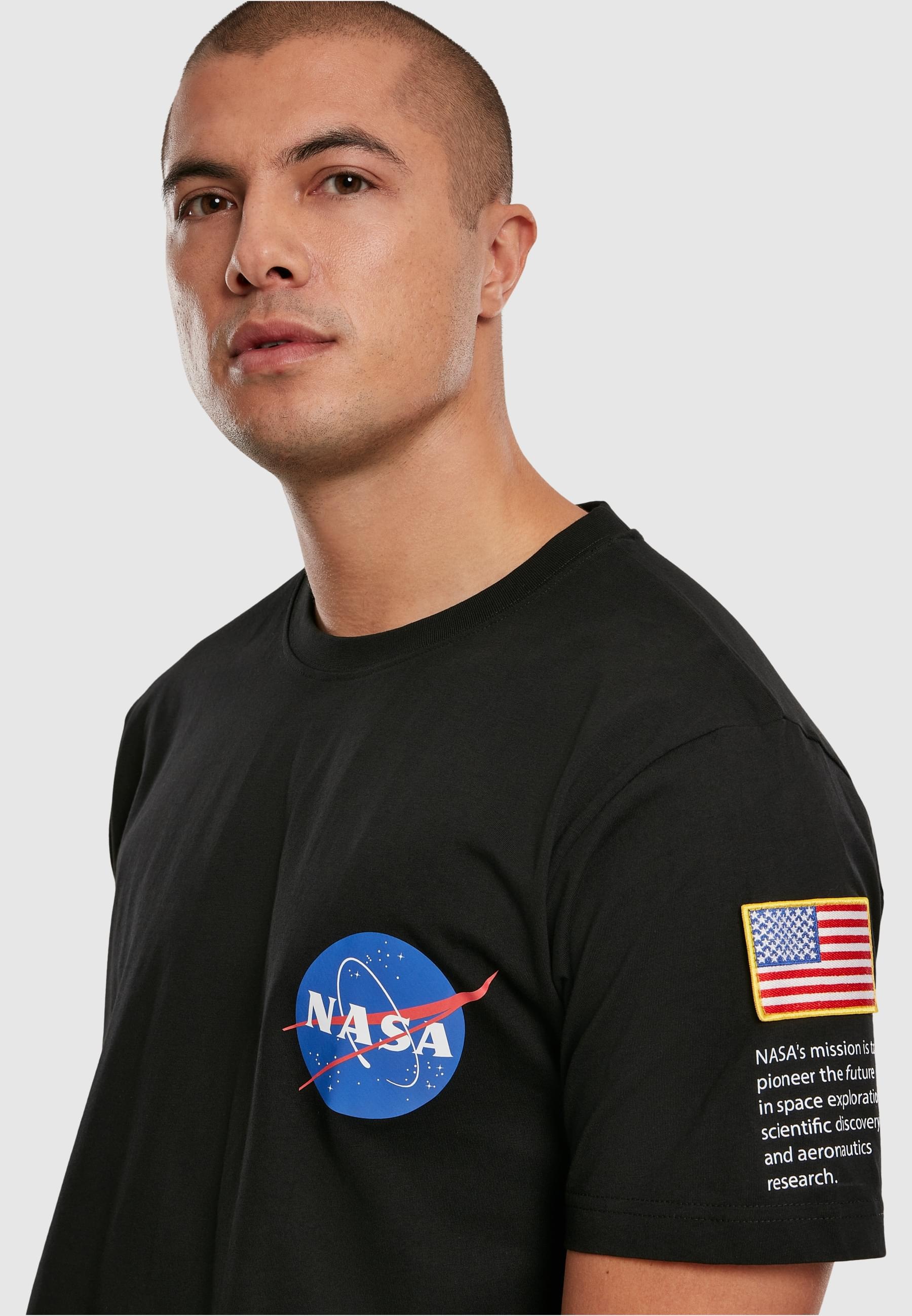 MisterTee T-Shirt »MisterTee Herren NASA Insignia Logo Flag Tee«, (1 tlg.)