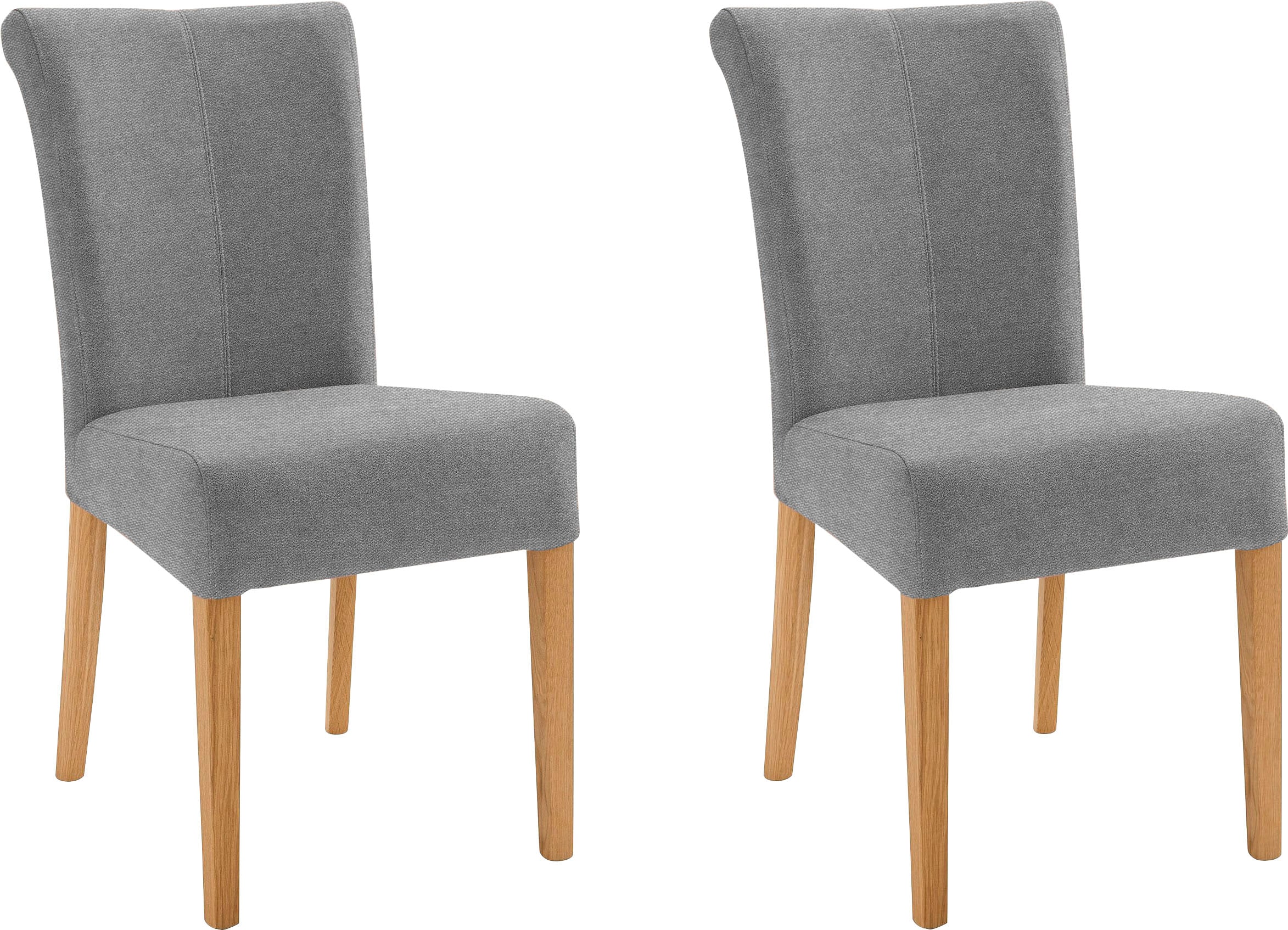 Home affaire 4-Fußstuhl "Barcelona" (Set) 2 Stk. Struktur fein Stuhlbeine a günstig online kaufen