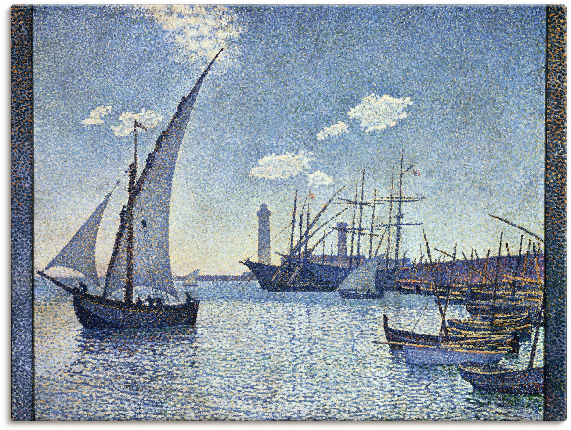 Artland Wandbild »Hafen von Cette, oder 1892«, Die Wandaufkleber | (1 als bestellen versch. St.), Boote Schiffe, & Poster in Leinwandbild, Größen Fischerboote. BAUR