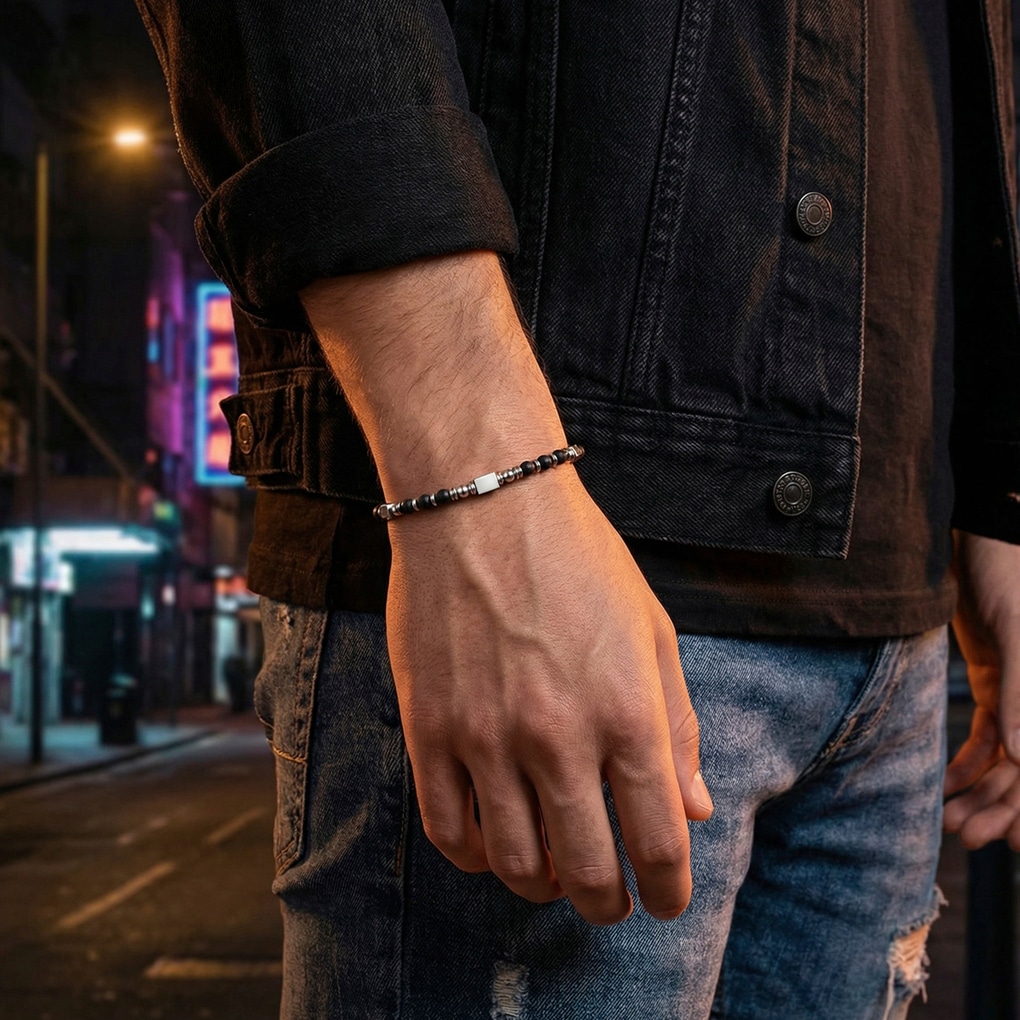 Lotus Armband »Iron Road« mit Onyx