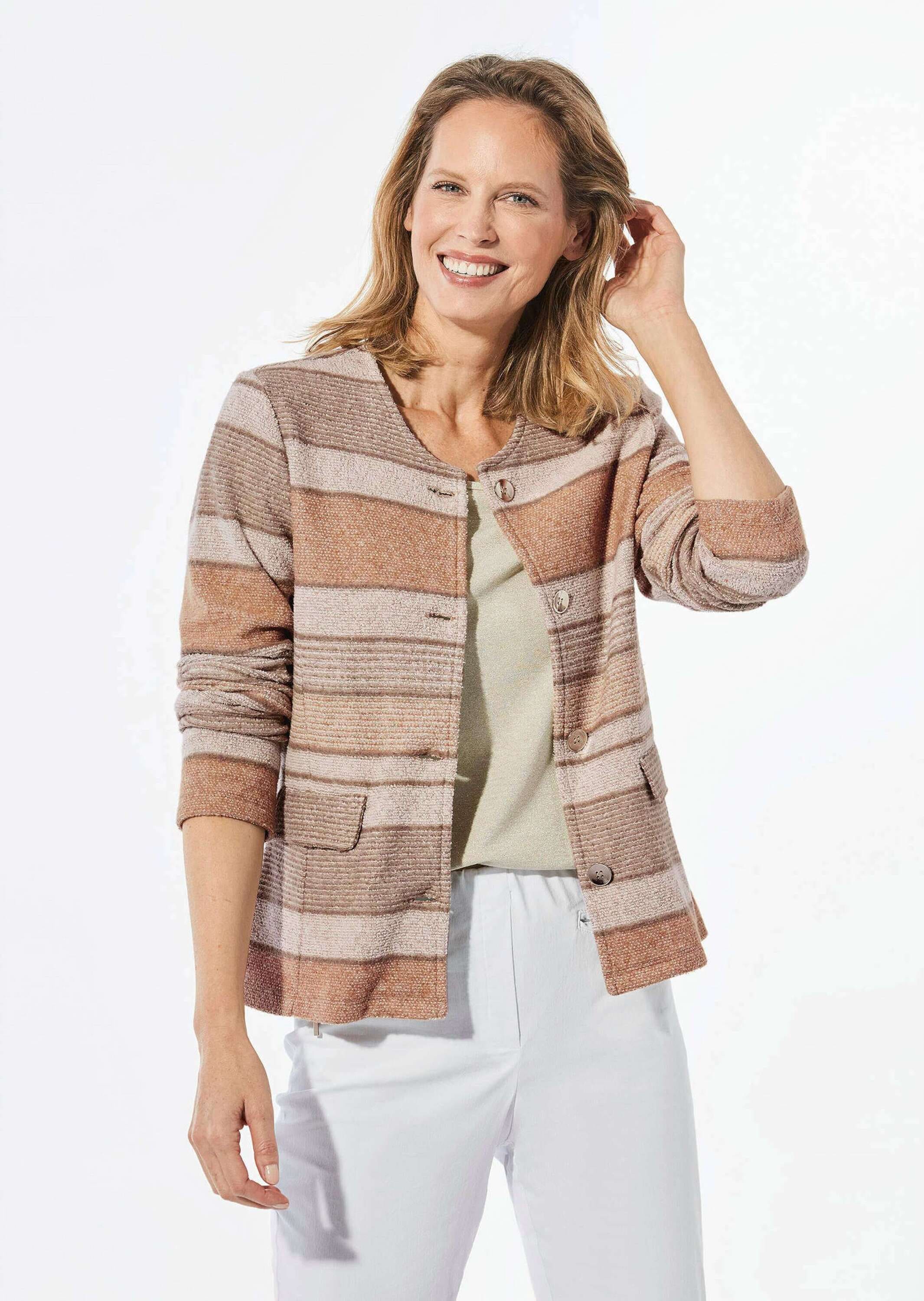 GOLDNER Kurzjacke »Jacke Jacke in Bouclé-Optik«