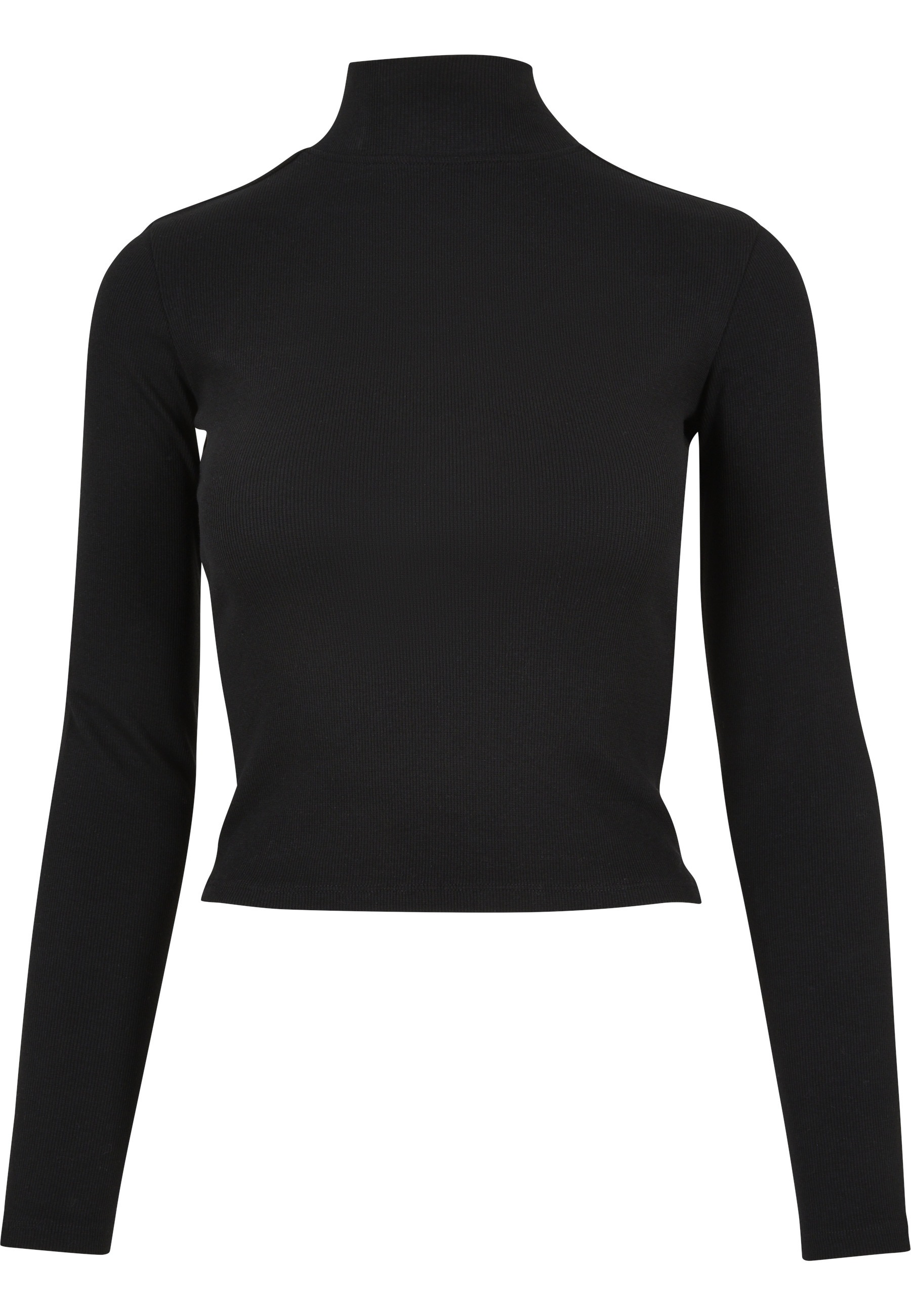 URBAN CLASSICS Longshirt "Urban Classics Damen Ladies Rib Back Cut Out Longsleeve" 1 Stk.