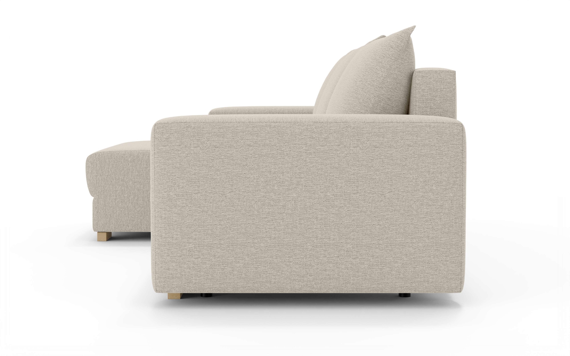 INOSIGN Ecksofa »MAGHERA universell Schlafsofa mit Bettkasten, Maße B/T/H: 255/142/84cm«, L-Form mit Recamiere rechts oder links montierbar, hoher Sitzkomfort