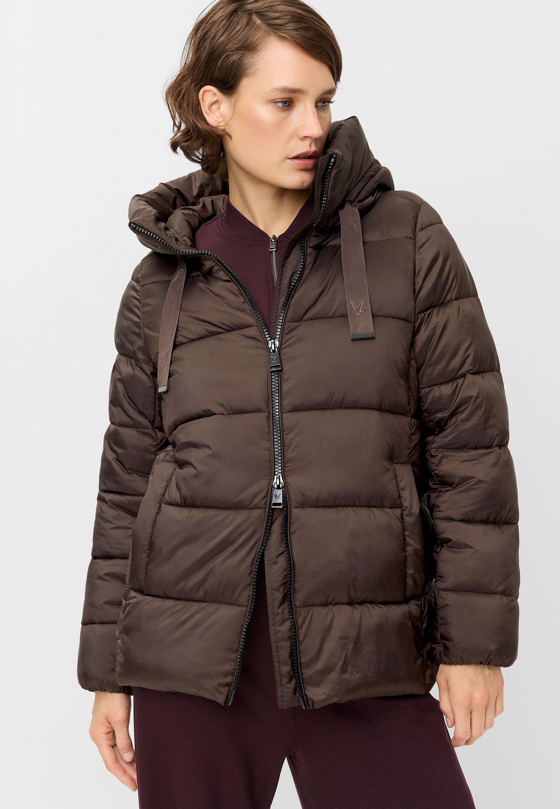 Fuchs Schmitt Steppjacke mit Kapuze Kapuze mit Kordelzug, Regular Fit