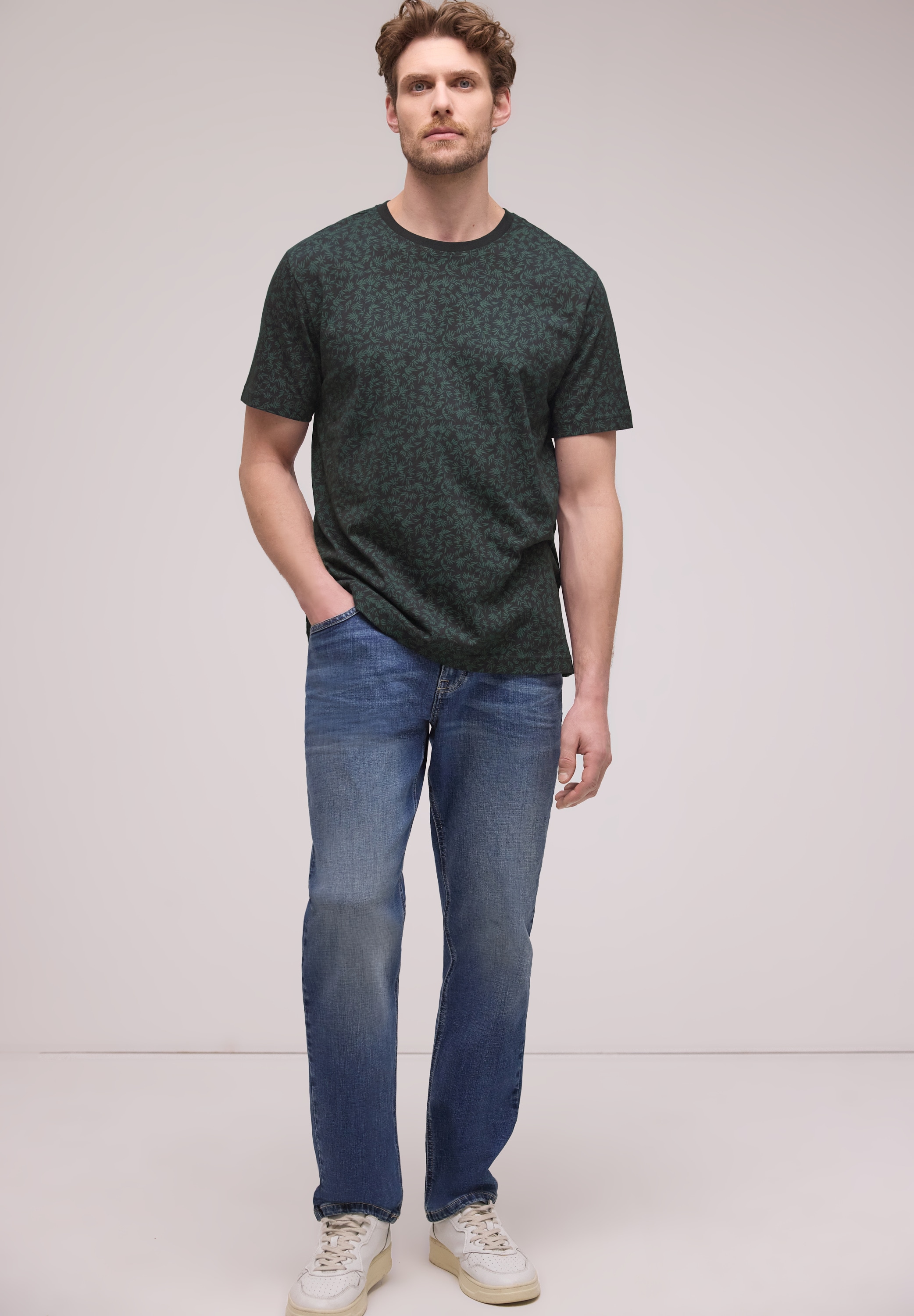 STREET ONE MEN T-Shirt aus reiner Baumwolle