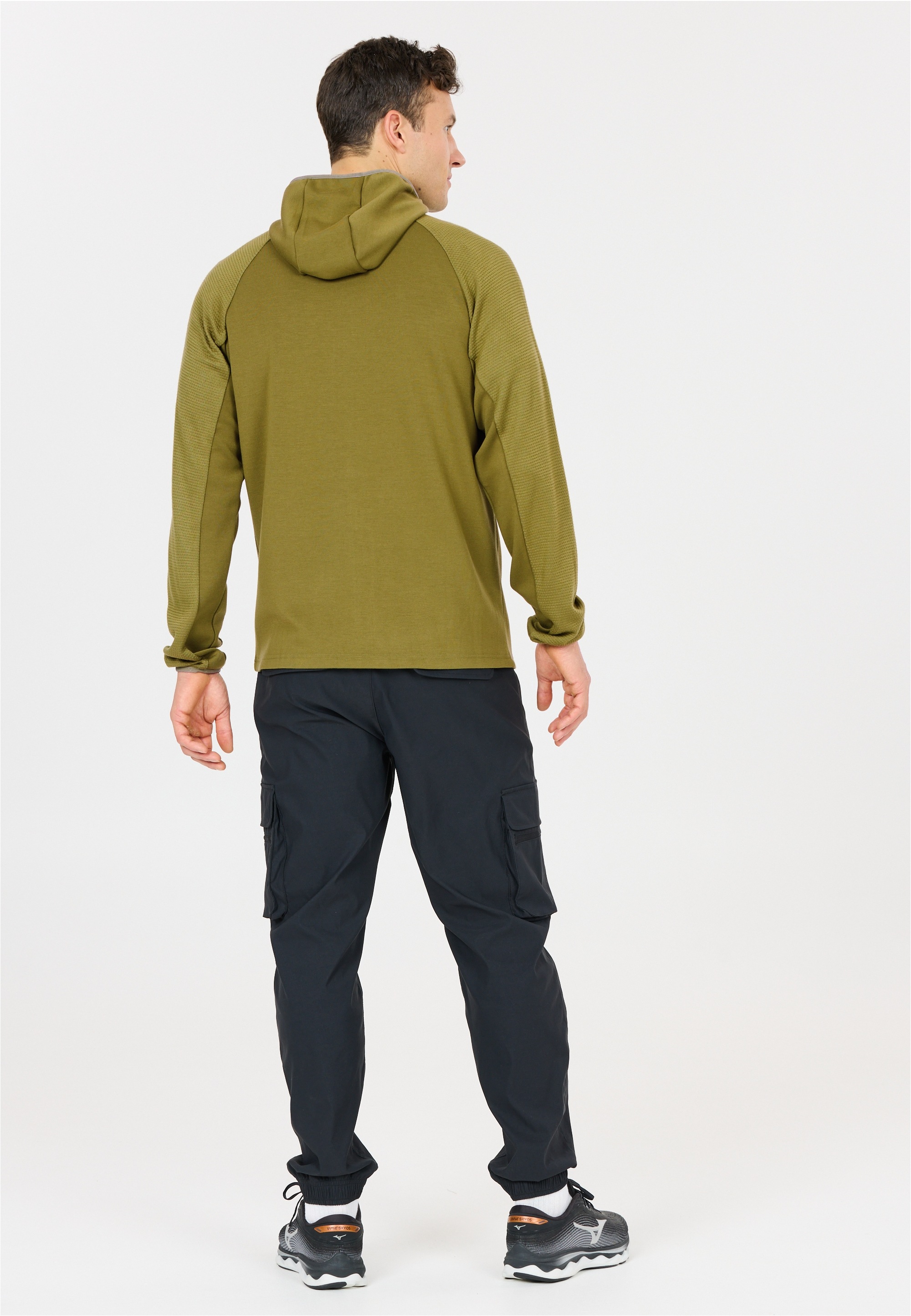 Outdoorjacke WHISTLER "Langley", Herren, Gr. L, grün, gelb, 76% Polyester, 17% Viskose, 7% Elasthan, unifarben, normal, ohne Ausschnitt, Jacken Outdoorjacke, aus atmungsaktivem Material 3