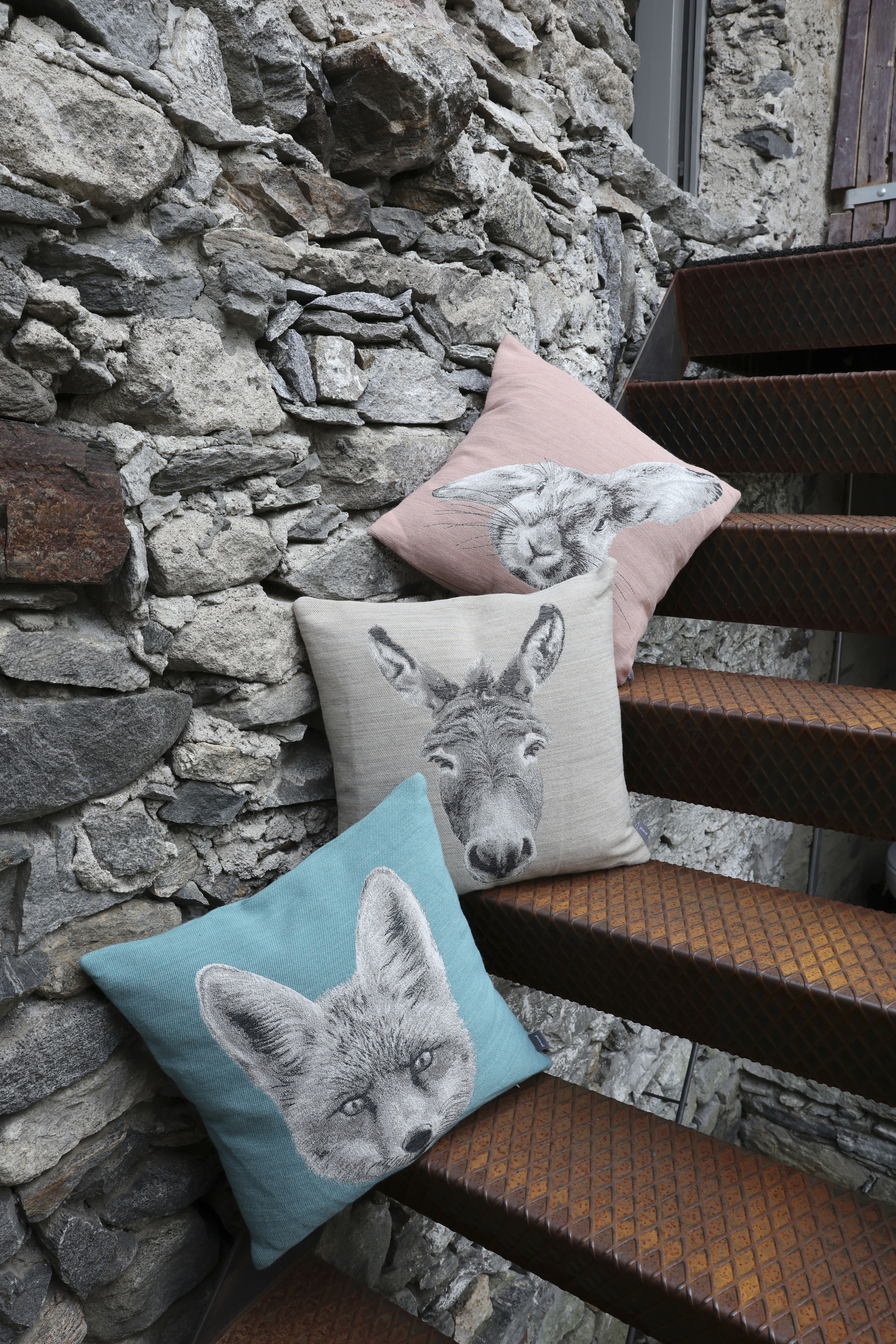 PAD Dekokissen "MOO" Made in Europe, Kissenhülle ohne Füllung, 1 Stück, Tie günstig online kaufen