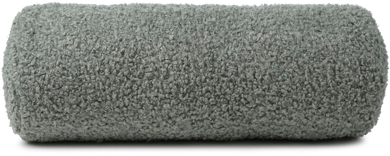 Nackenrolle GÖZZE, B:60cm H:19cm L:20cmgraugrün, Polyester, Funktionskissen, "Curly Kissenrolle Rolf"