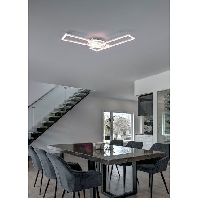 TRIO Leuchten LED Deckenleuchte »Twister«, 1 flammig-flammig, Deckenlampe  4500 Lumen Lichtfarbe einstellbar Fernbedienung Memory | BAUR