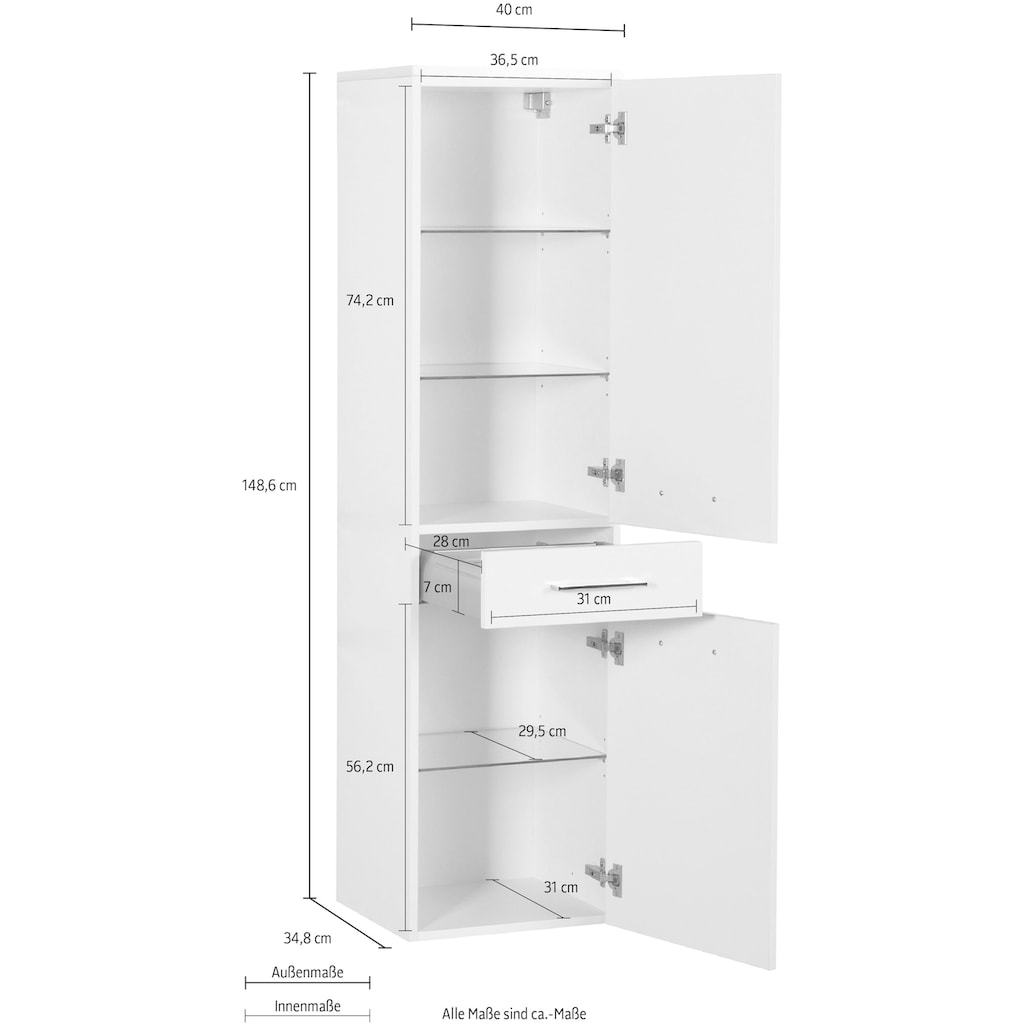 MARLIN Midischrank »3400 Basic«, Breite 40 cm