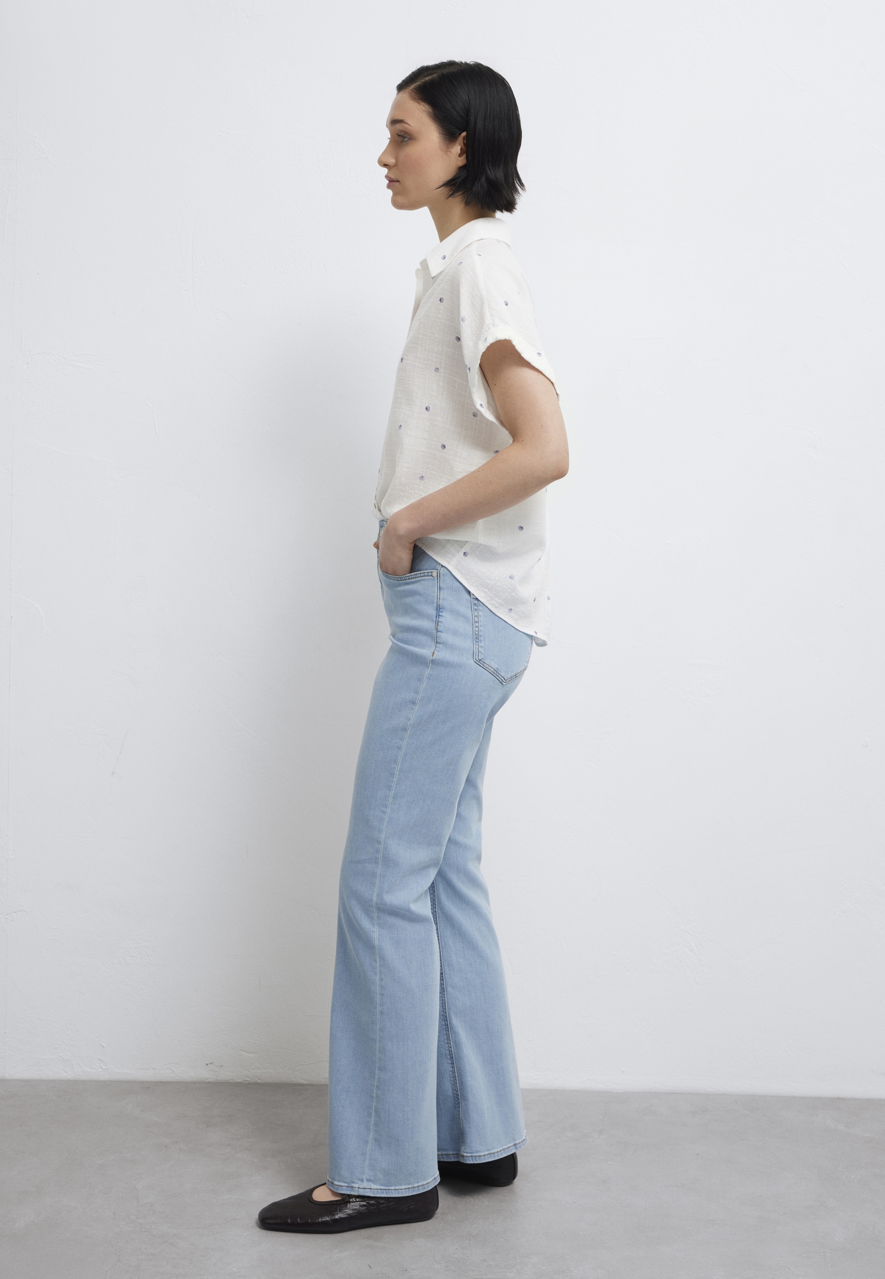 Mavi Kurzarmbluse »SHORT SLEEVE WOVEN SHIRT« Bluse kurzarm