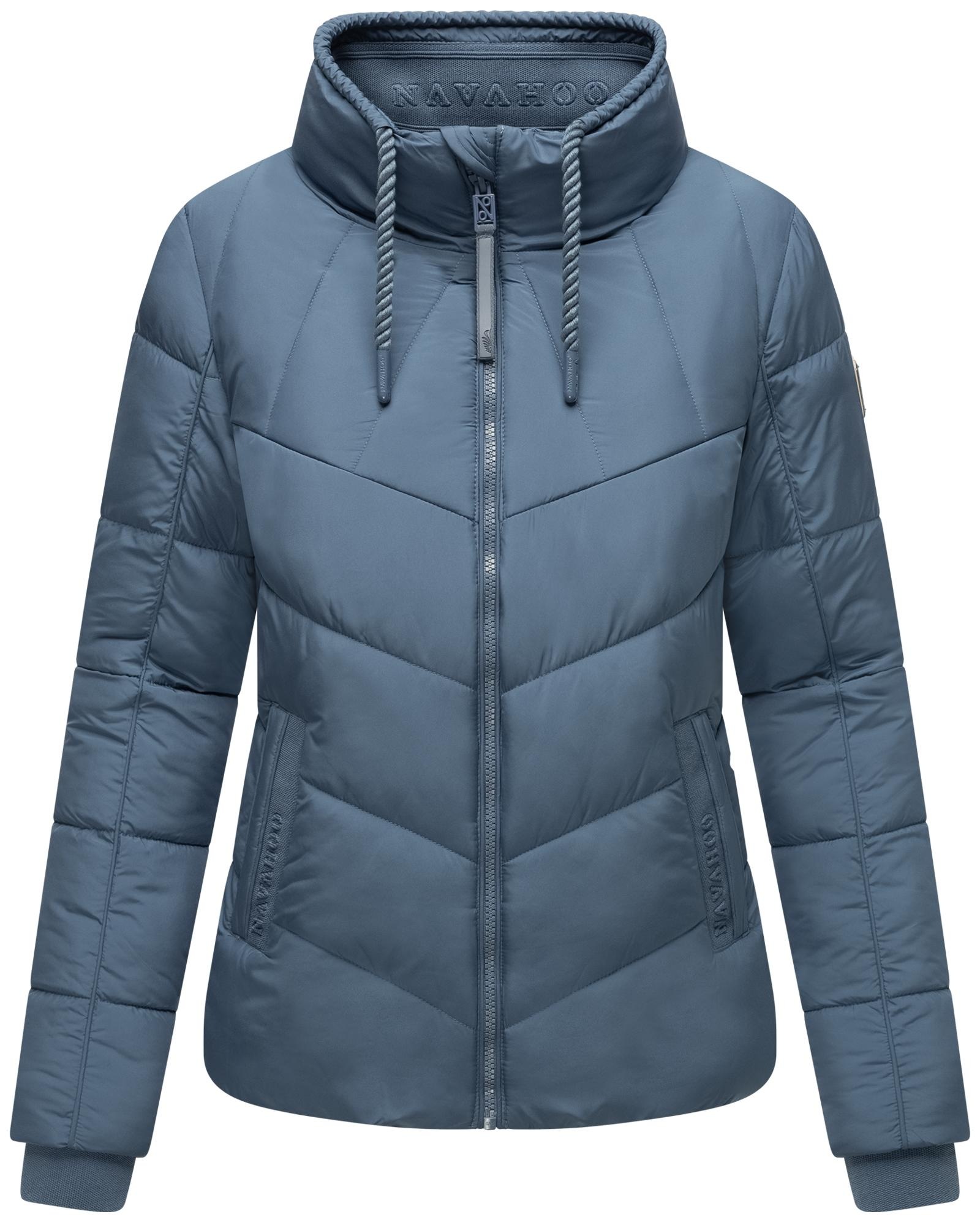 Navahoo Steppjacke "Liebesfee 14", ohne Kapuze, gesteppte Damen Übergangsjacke mit wattiertem Stehkragen